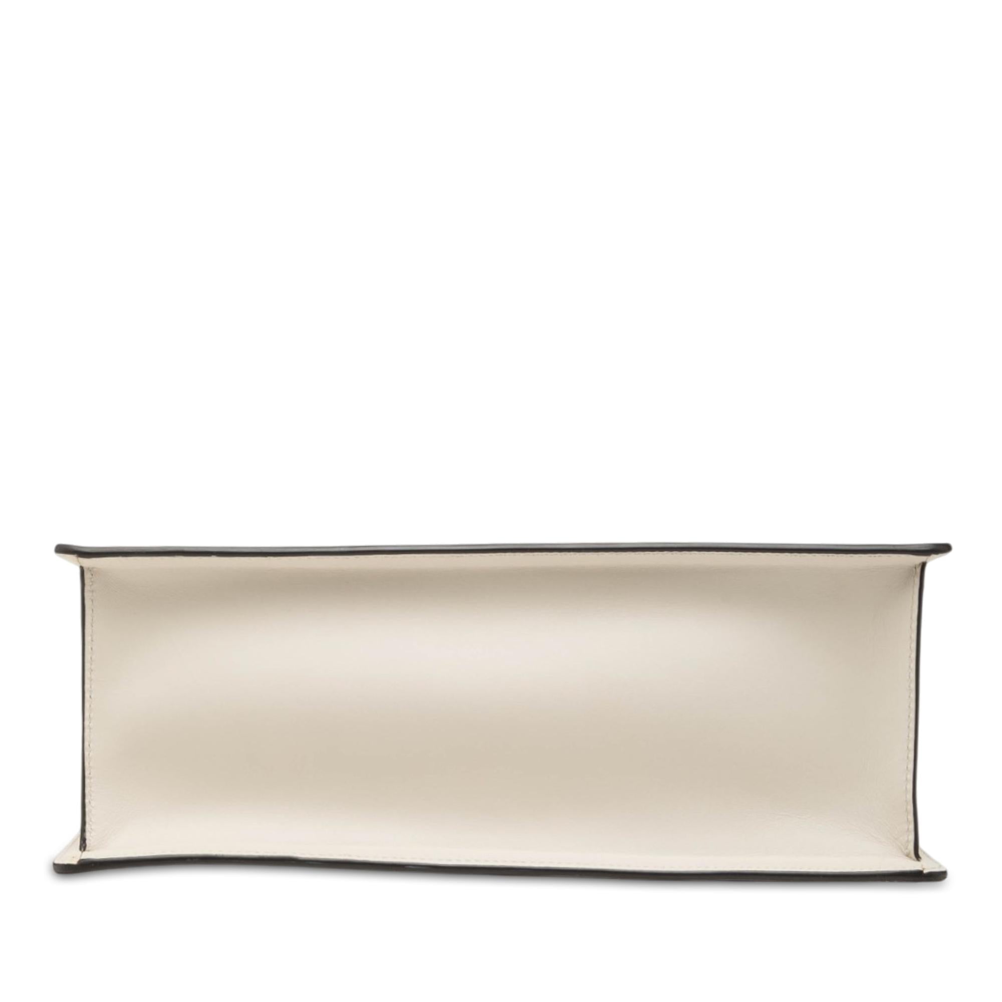 Gucci Medium Calfskin Web Sylvie Top Handle Bag