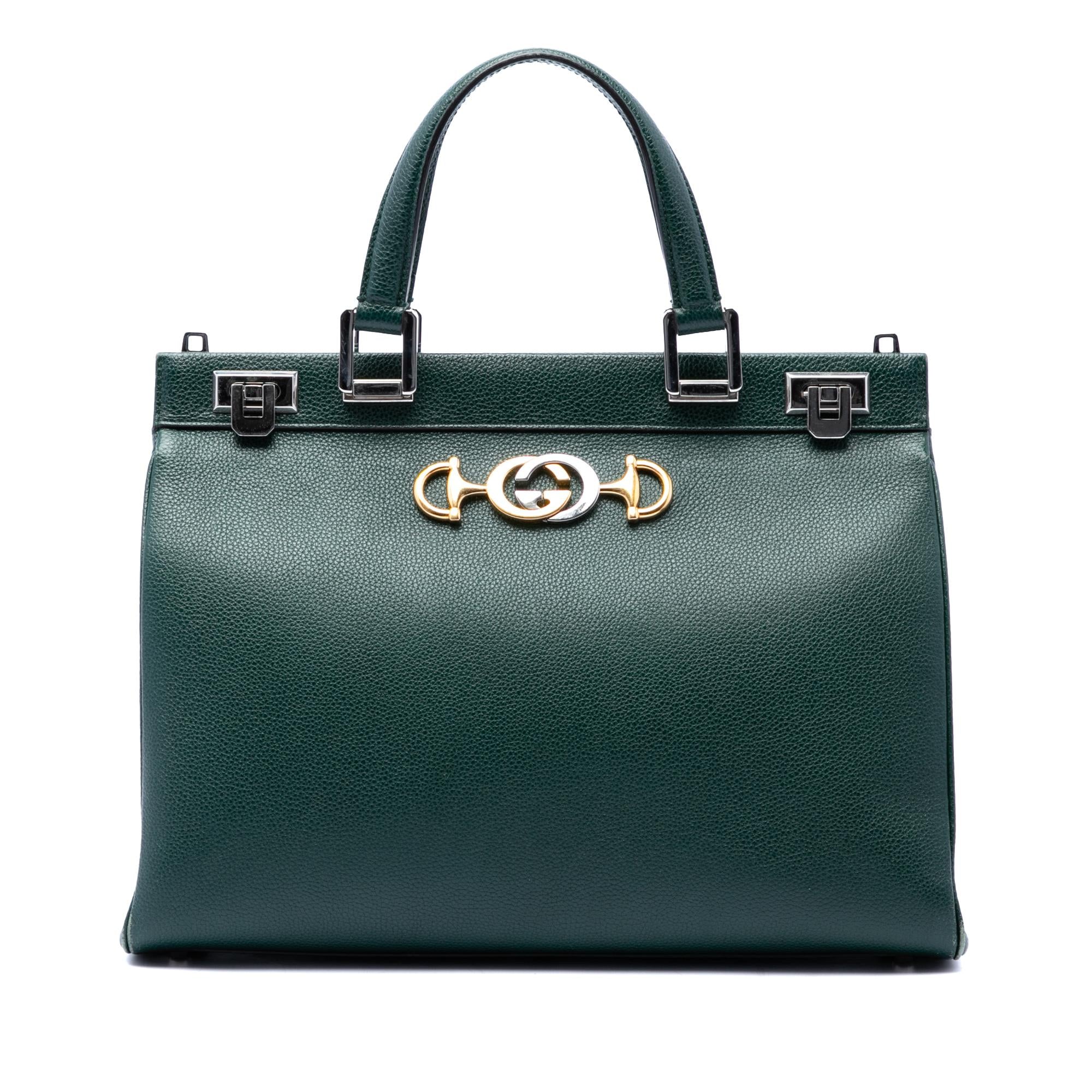 Gucci Medium Calfskin Zumi Top Handle Bag