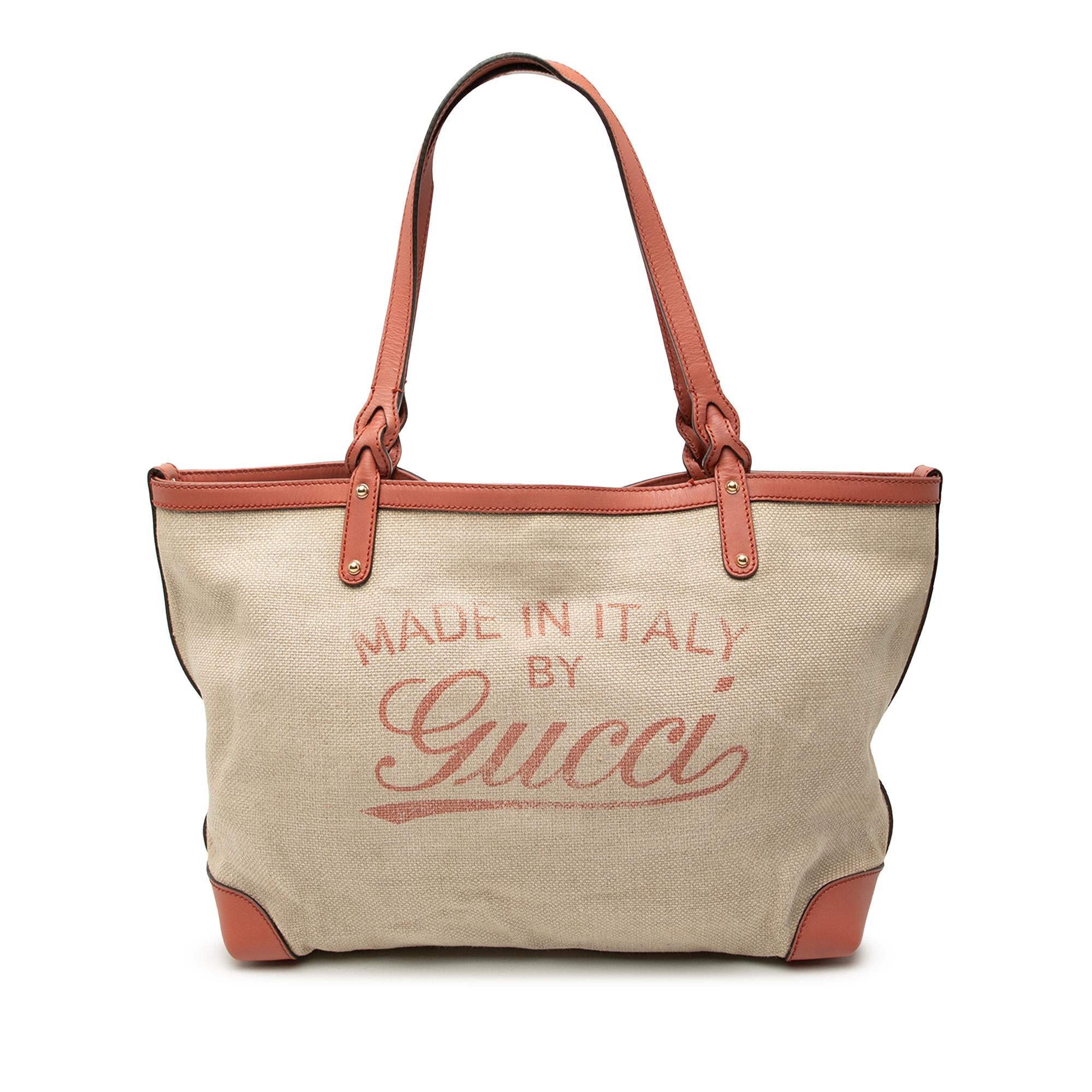 Gucci Medium Canvas Craft Tote