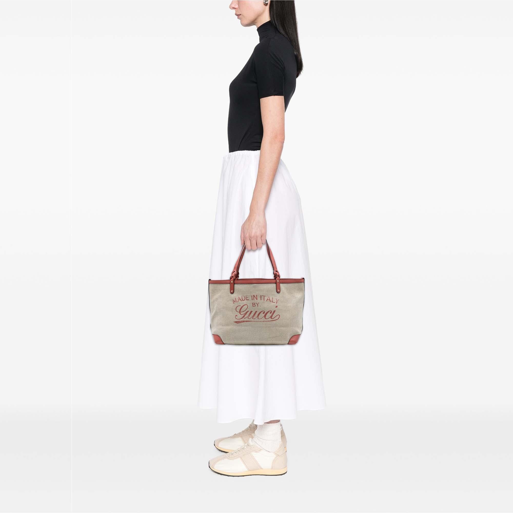 Gucci Medium Canvas Craft Tote