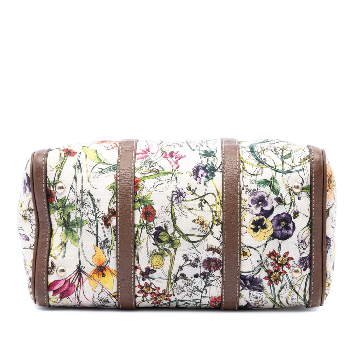 Gucci Medium Canvas Flora Joy Boston Bag