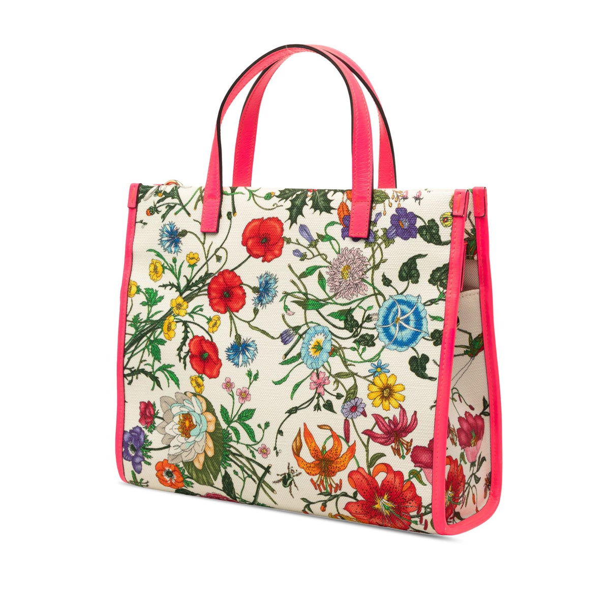 Gucci Medium Canvas Flora Satchel