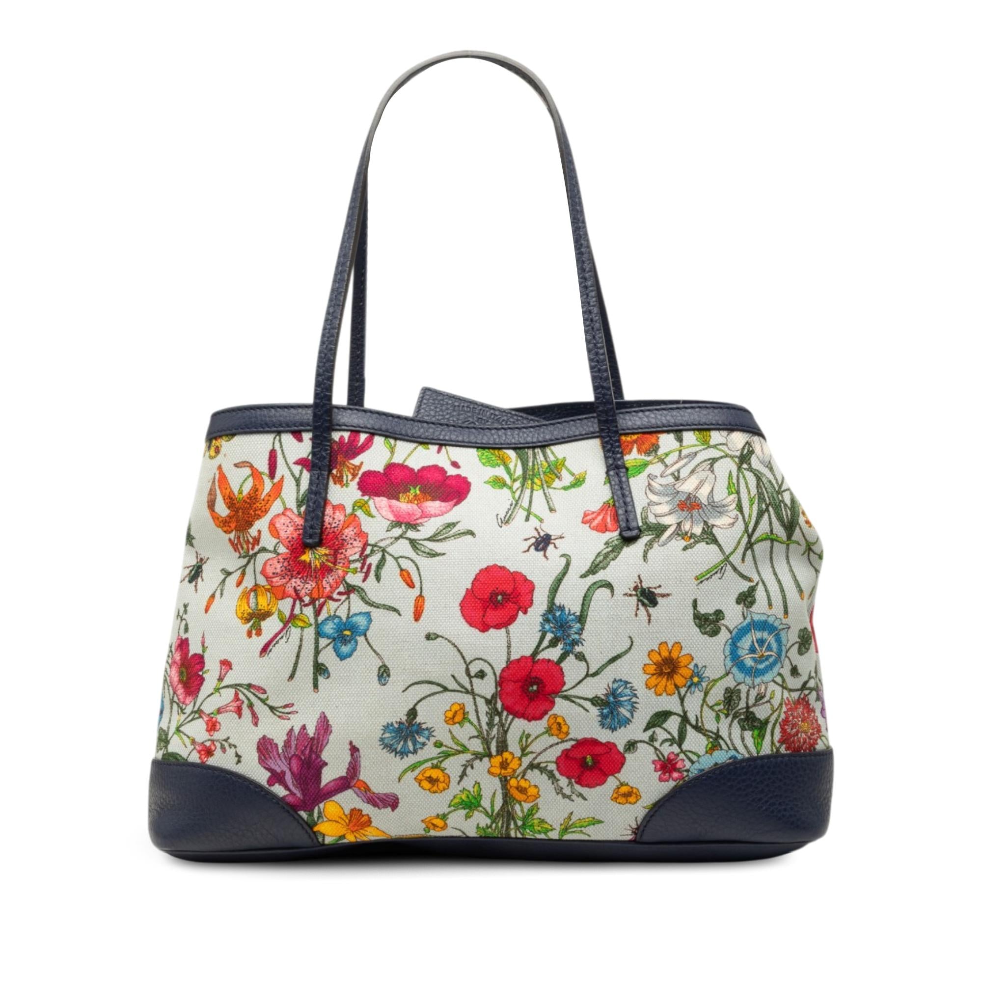 Gucci Medium Canvas Flora Tote