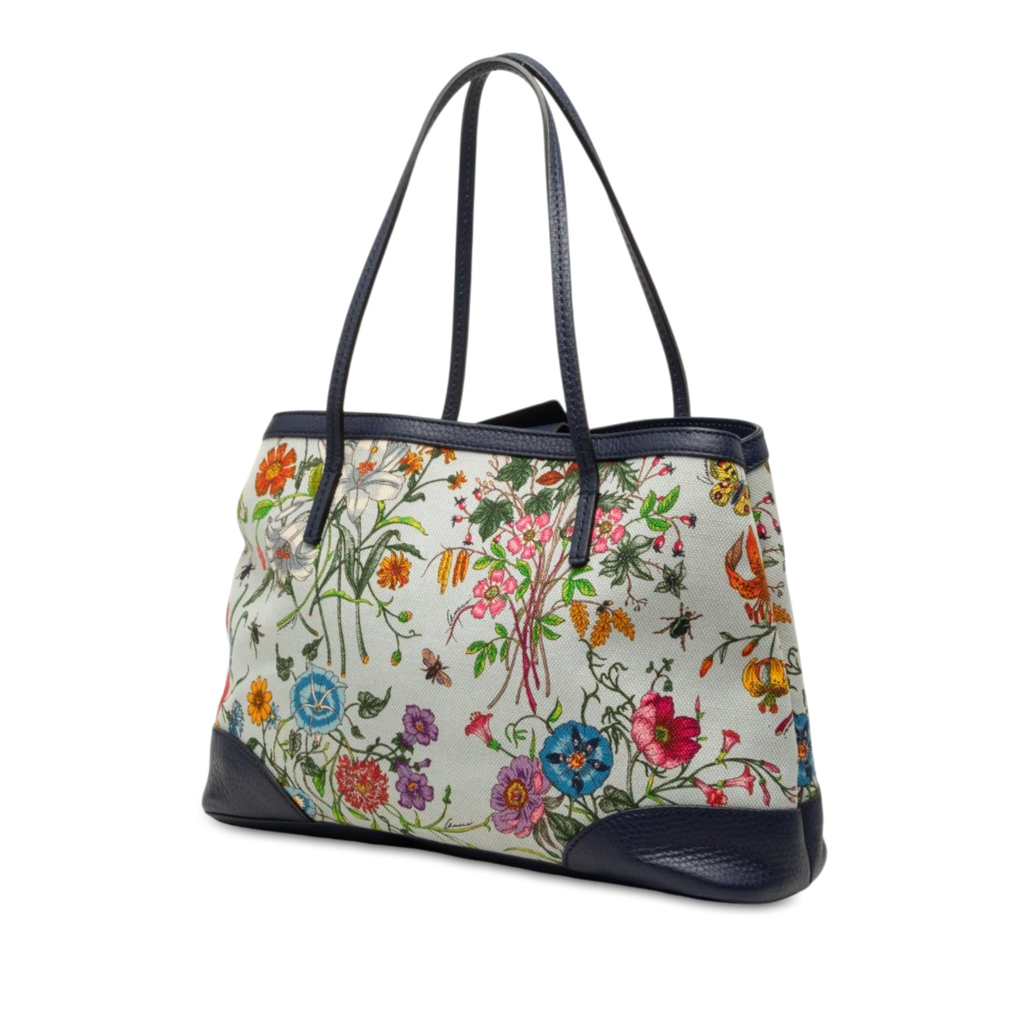 Gucci Medium Canvas Flora Tote