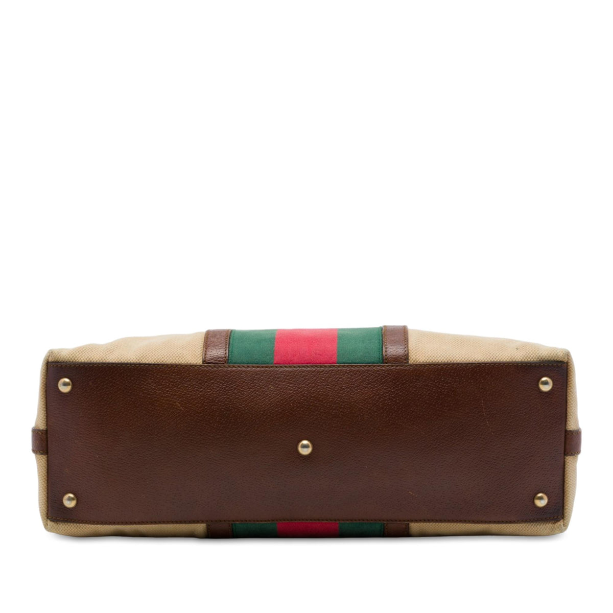 Gucci Medium Canvas Web Rania Top Handle Bag