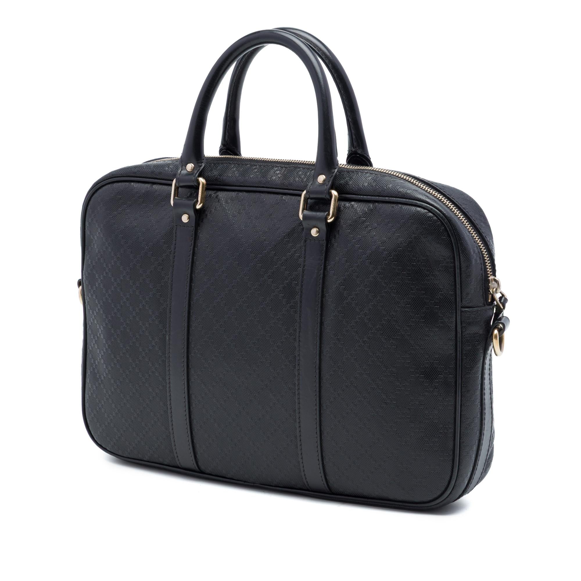 Gucci Medium Diamante Calfskin Bright Business Bag