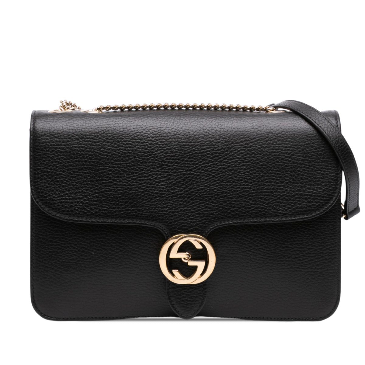 Gucci Medium Dollar Calfskin Interlocking G Crossbody