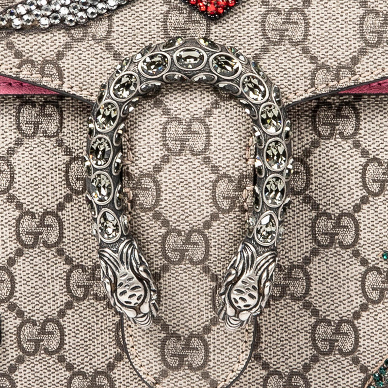 Gucci Medium Embellished GG Supreme Dionysus Shoulder Bag SHG eG5vdD LuxeDH