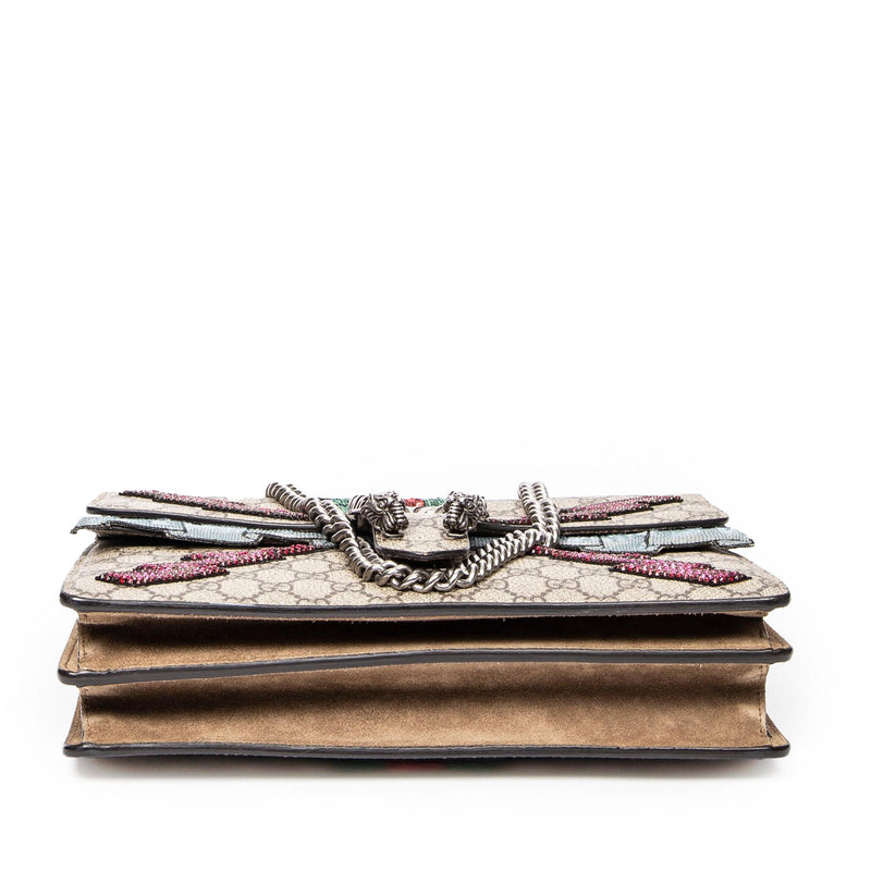 Gucci Medium Embellished GG Supreme Dionysus Shoulder Bag SHG jB9ofC LuxeDH