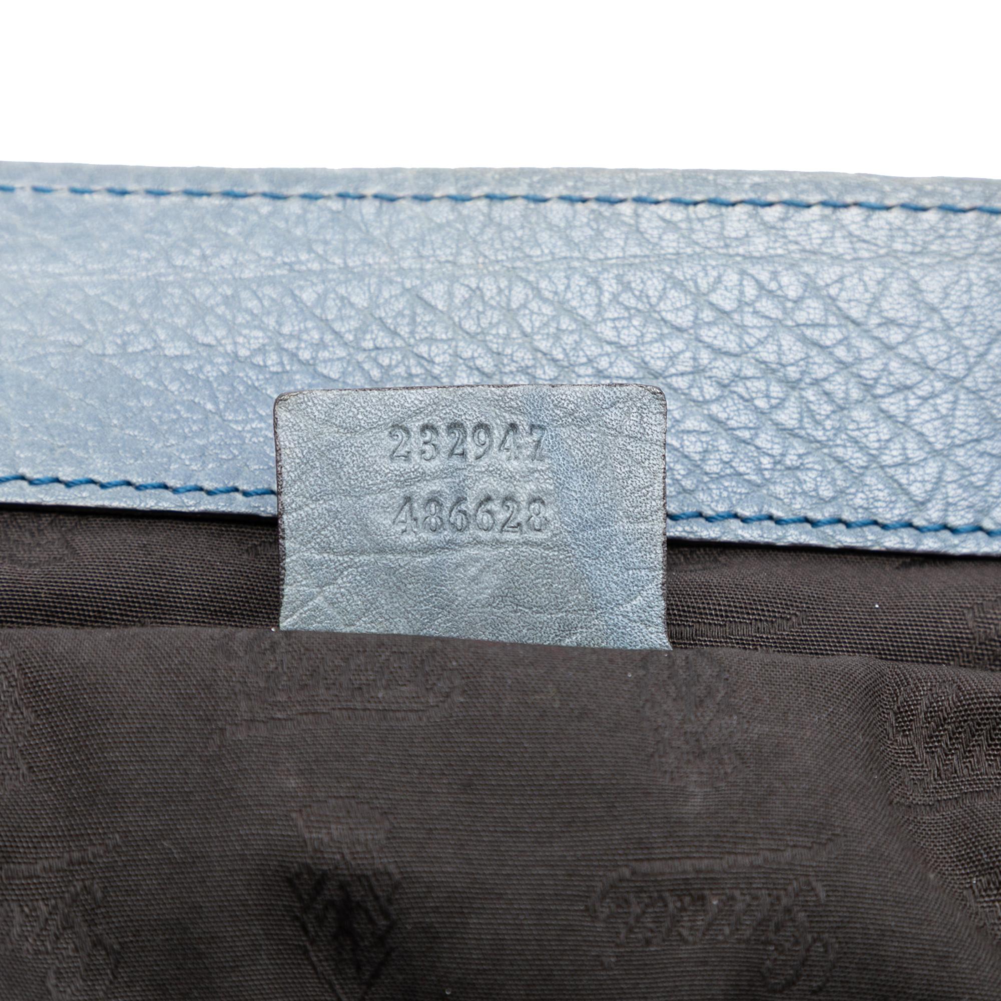Gucci Medium GG Canvas Bamboo Libeccio Tote