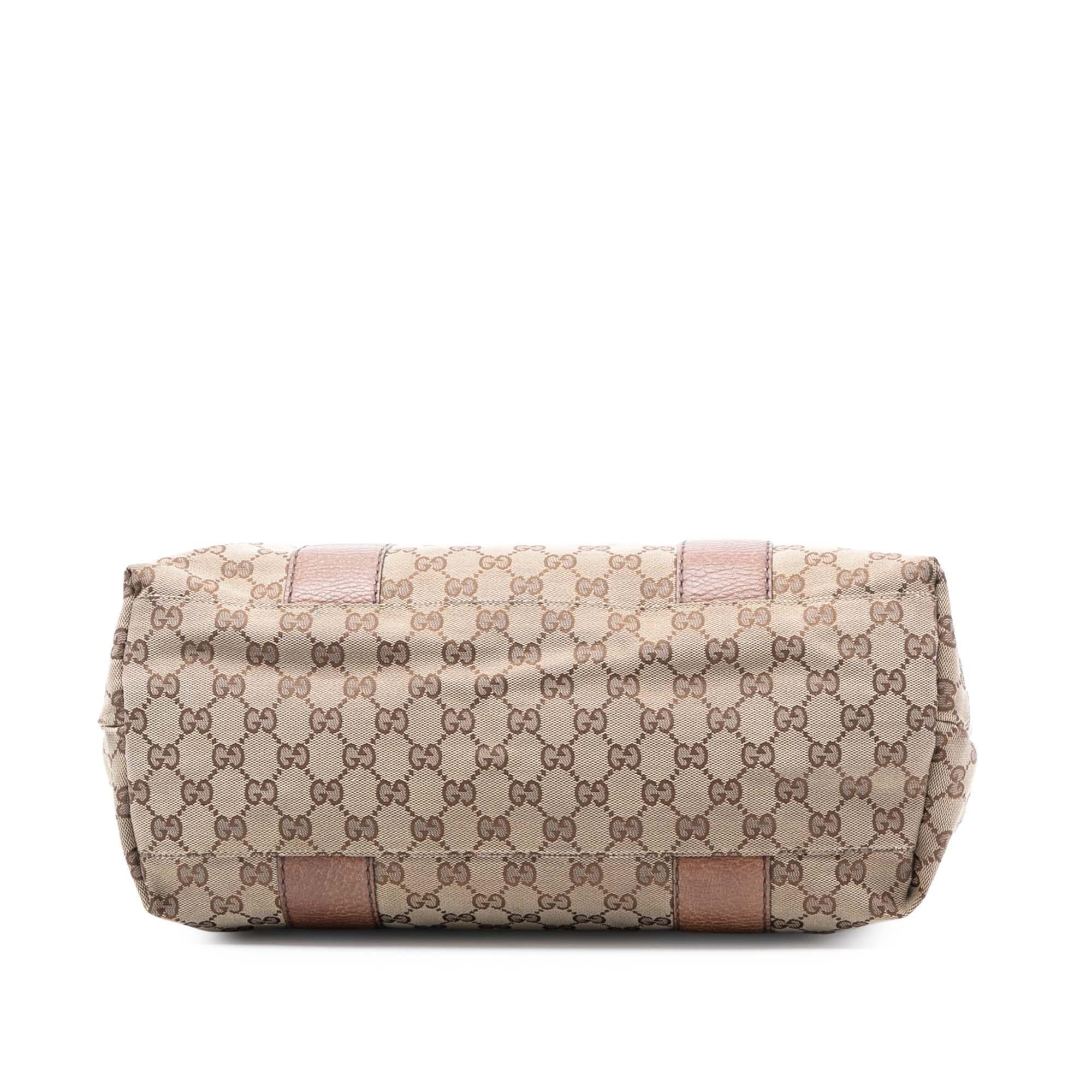 Gucci Medium GG Canvas Bamboo Libeccio Tote