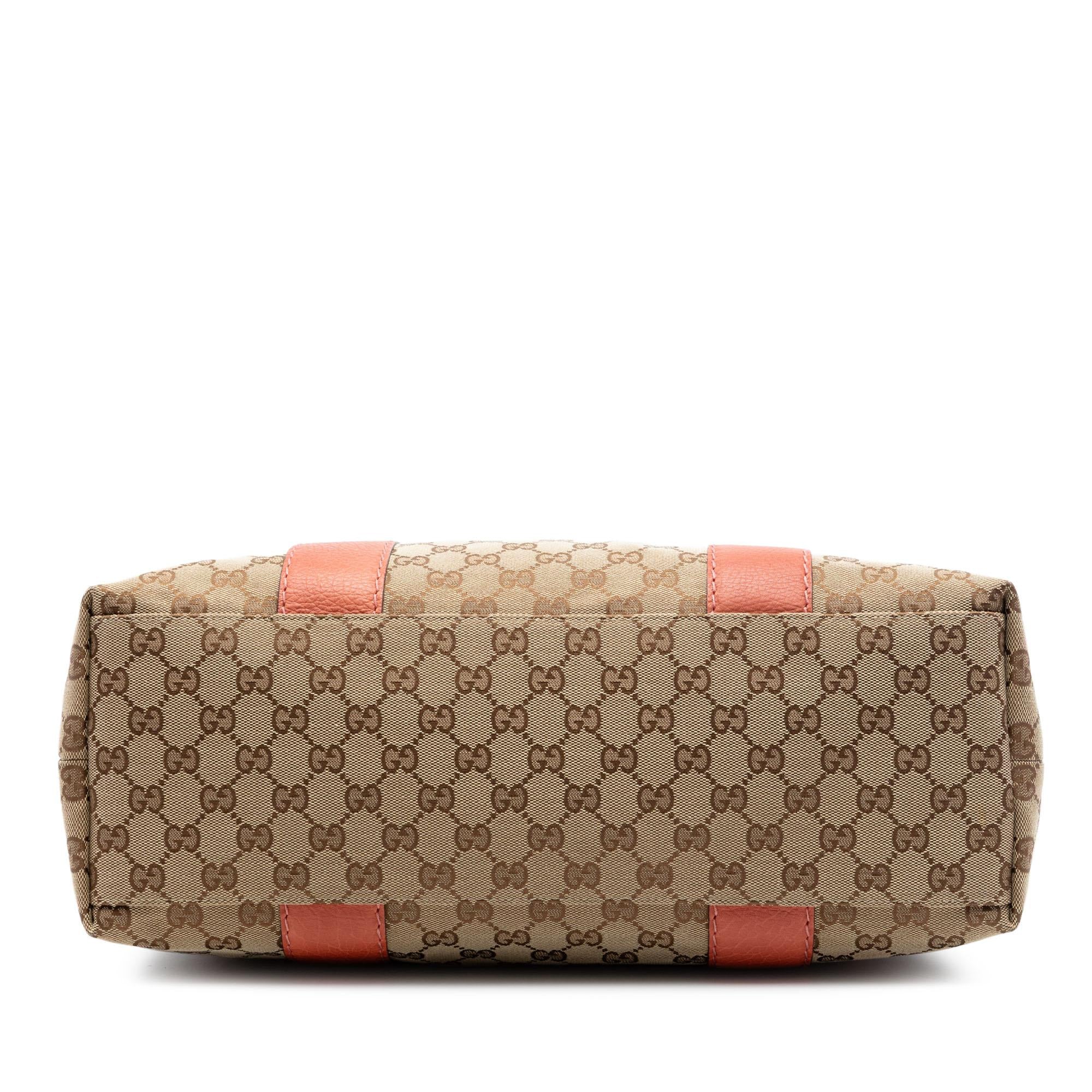 Gucci Medium GG Canvas Bamboo Libeccio Tote