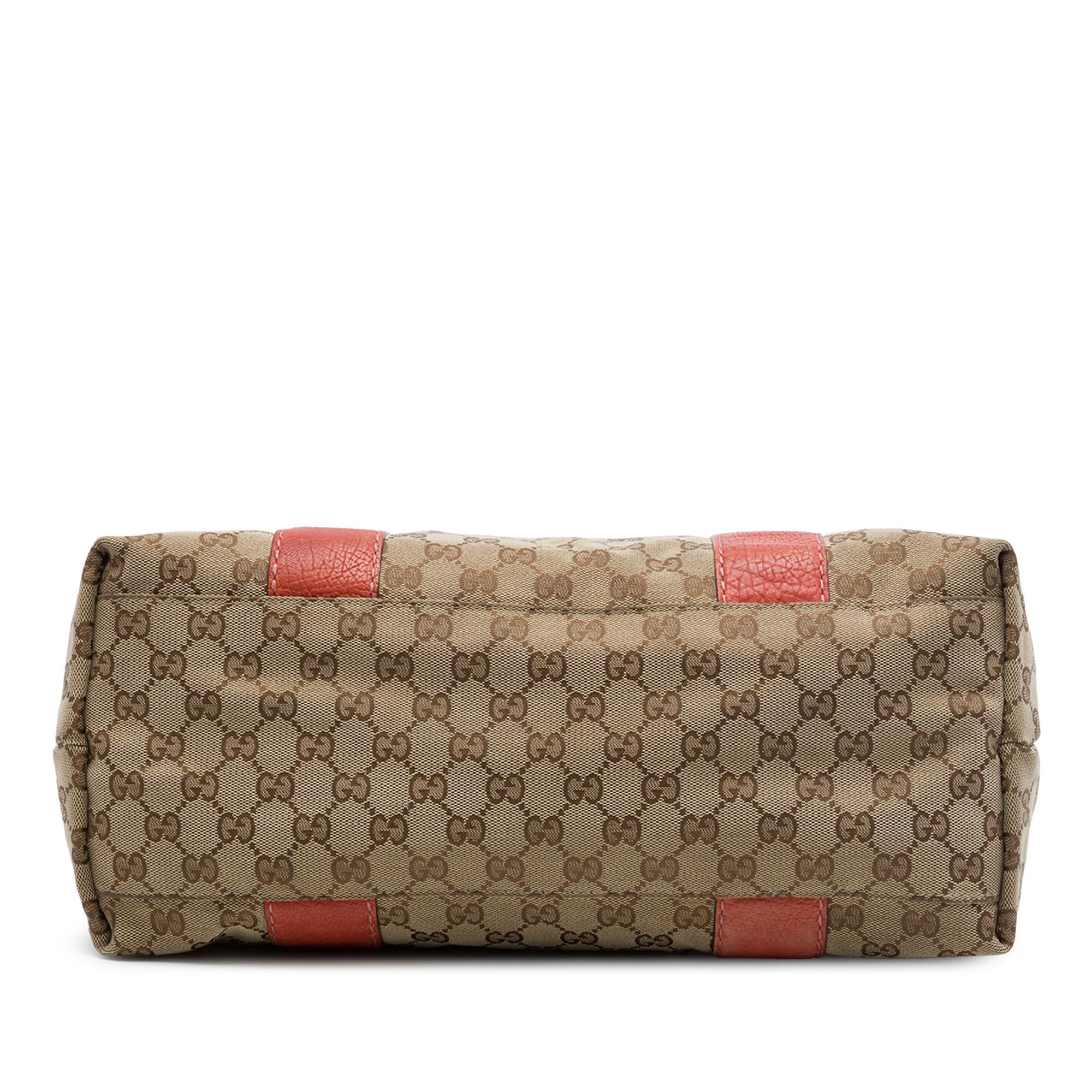 Gucci Medium GG Canvas Bamboo Libeccio Tote
