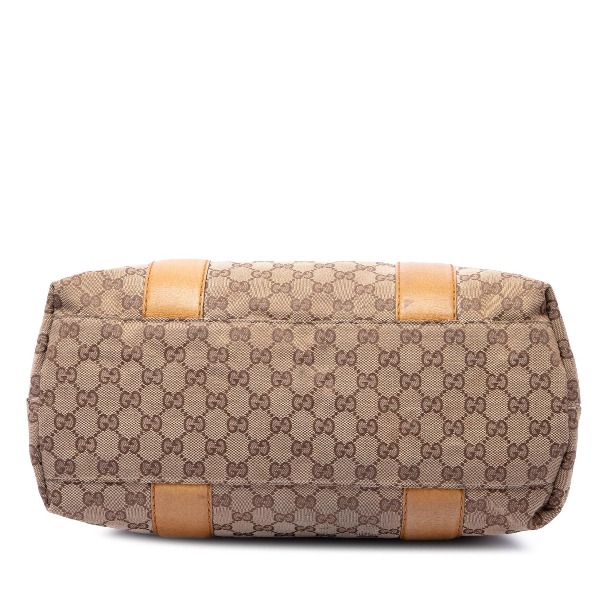 Gucci Medium GG Canvas Bamboo Libeccio Tote