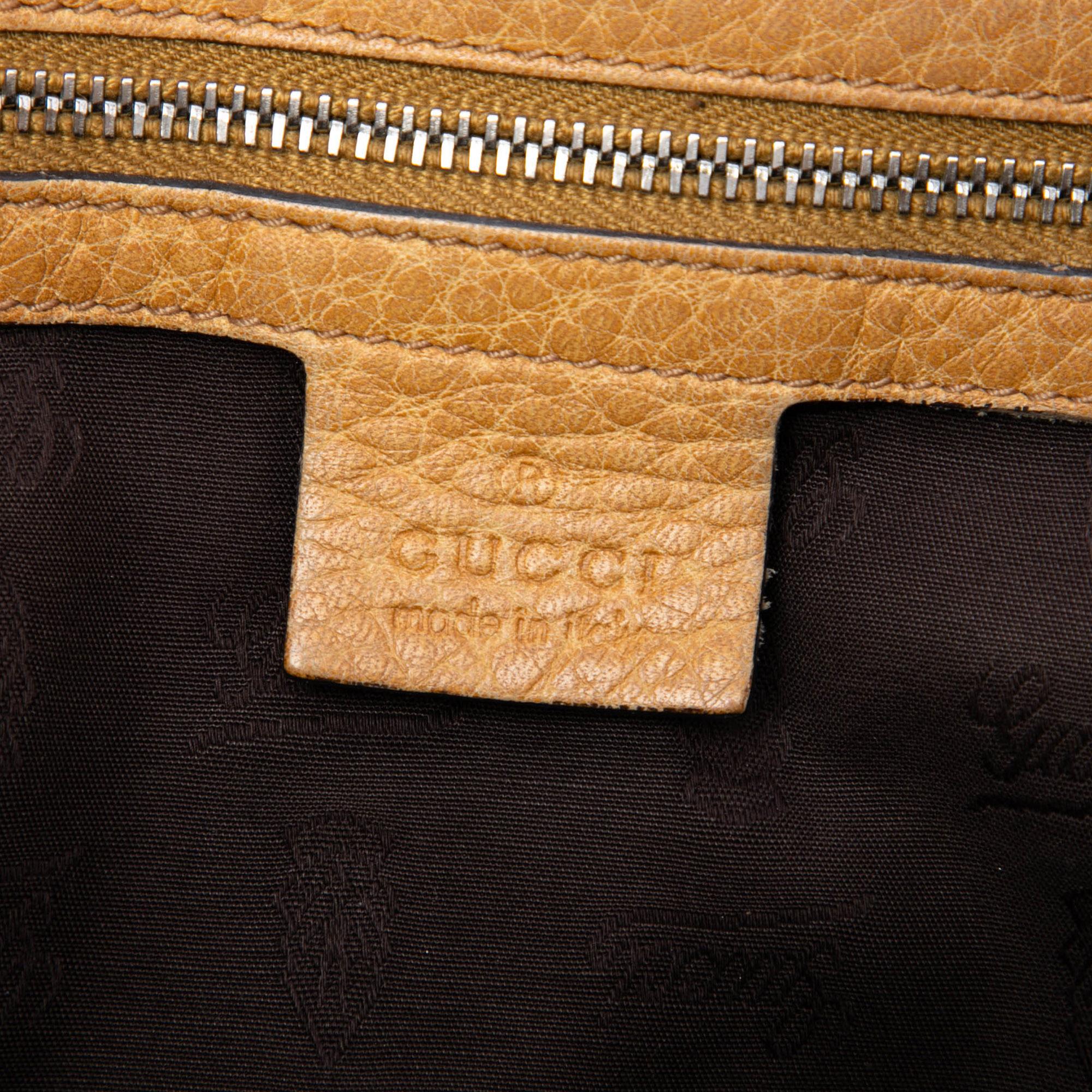 Gucci Medium GG Canvas Bamboo Libeccio Tote