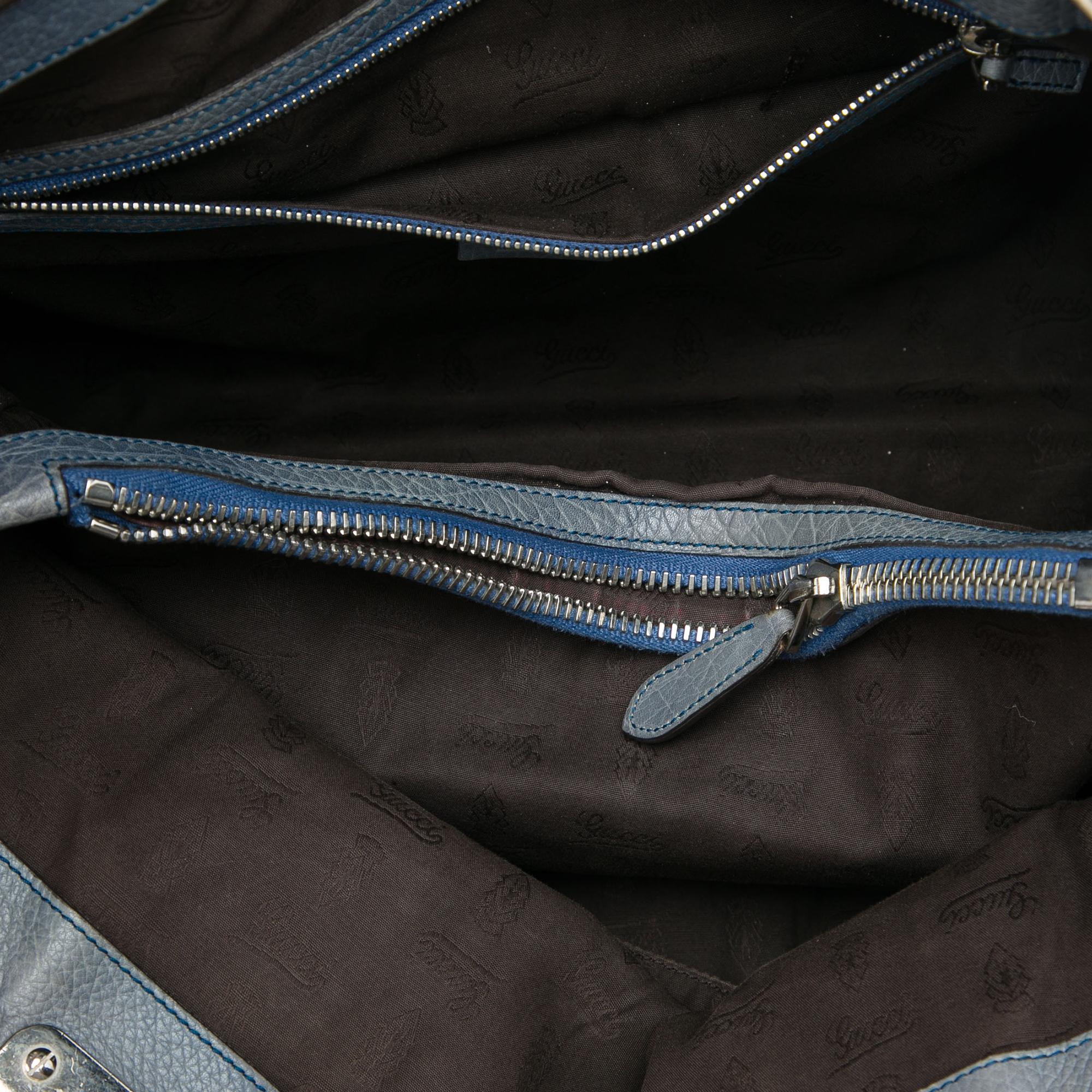 Gucci Medium GG Canvas Bamboo Libeccio Tote