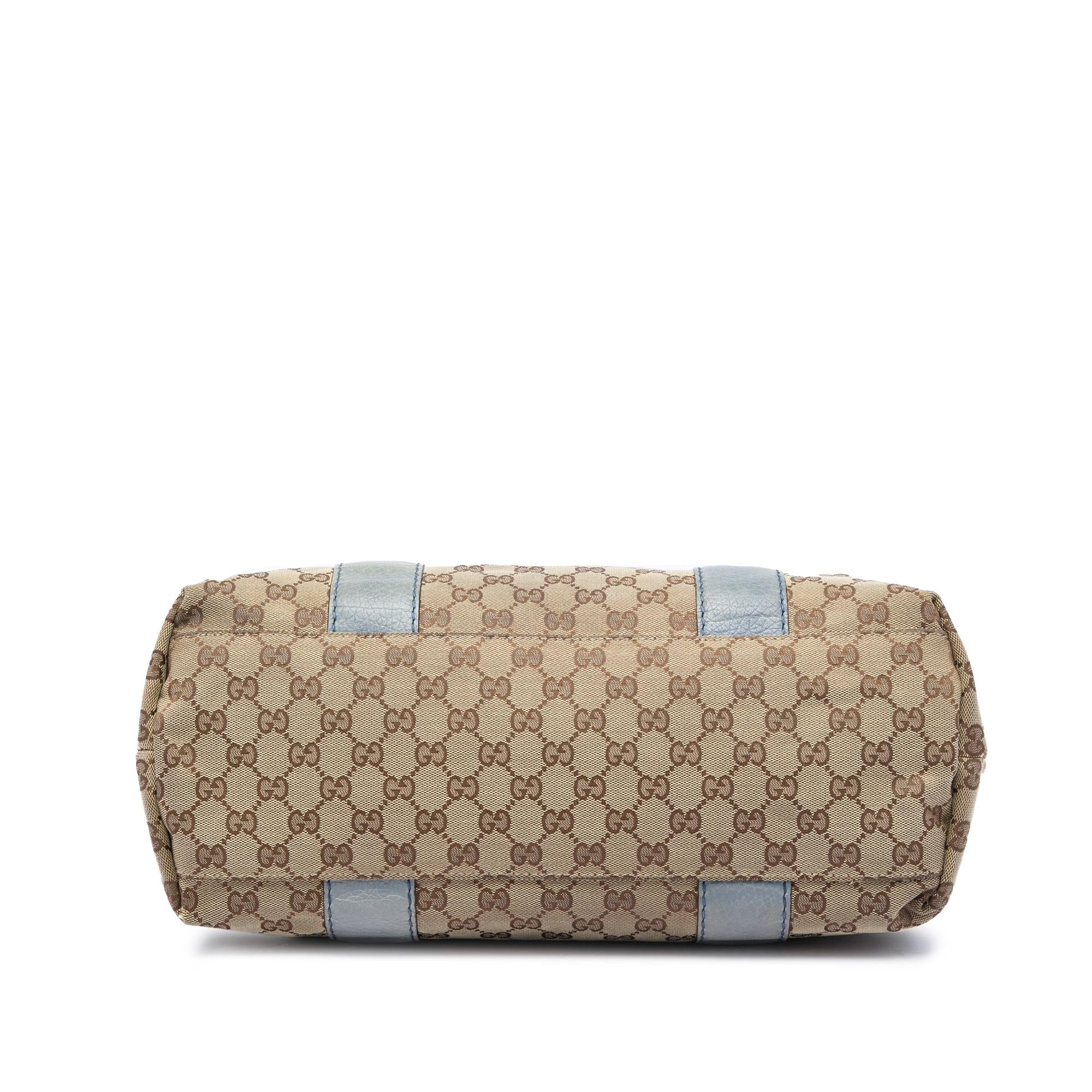 Gucci Medium GG Canvas Bamboo Libeccio Tote