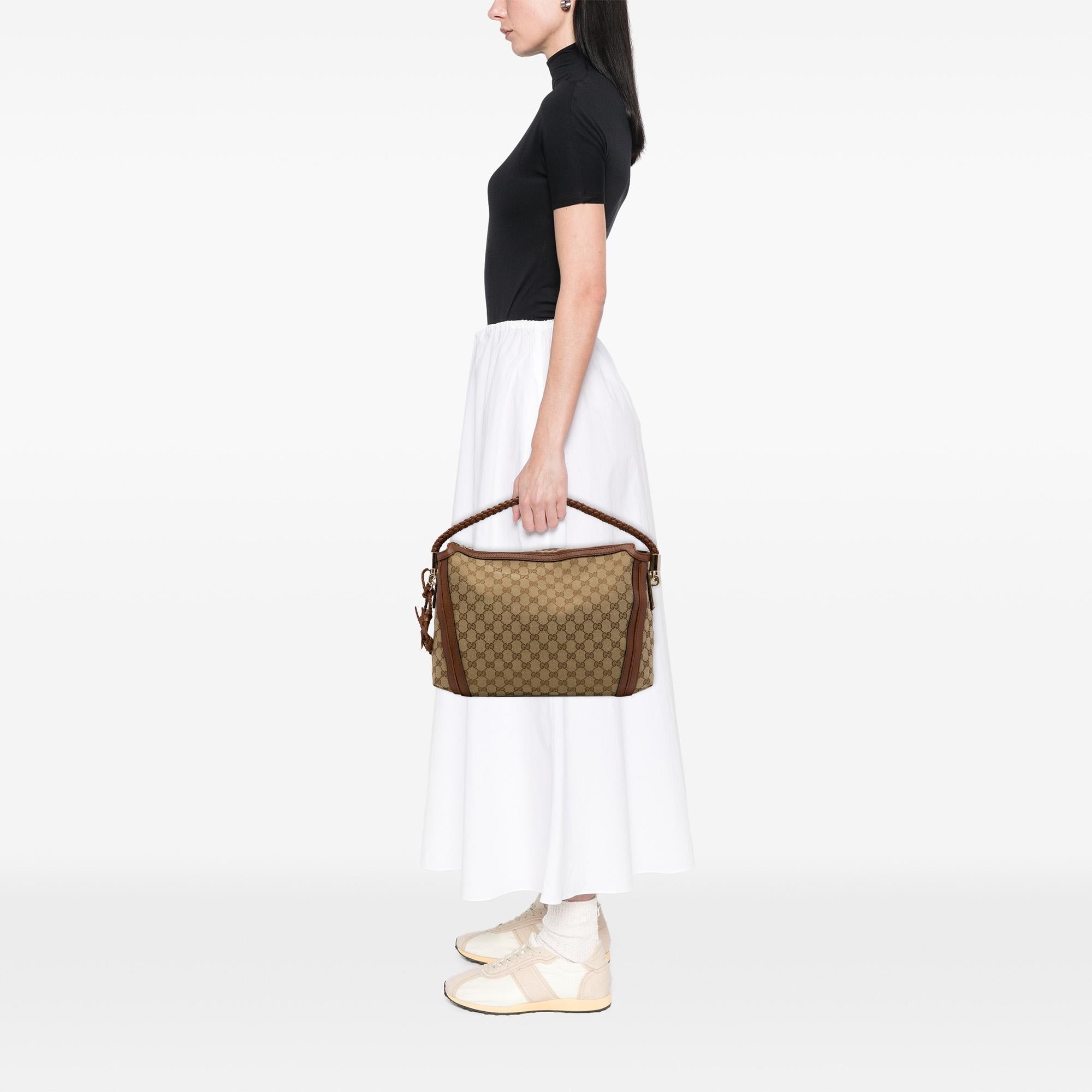 Gucci Medium GG Canvas Bella Shoulder Bag