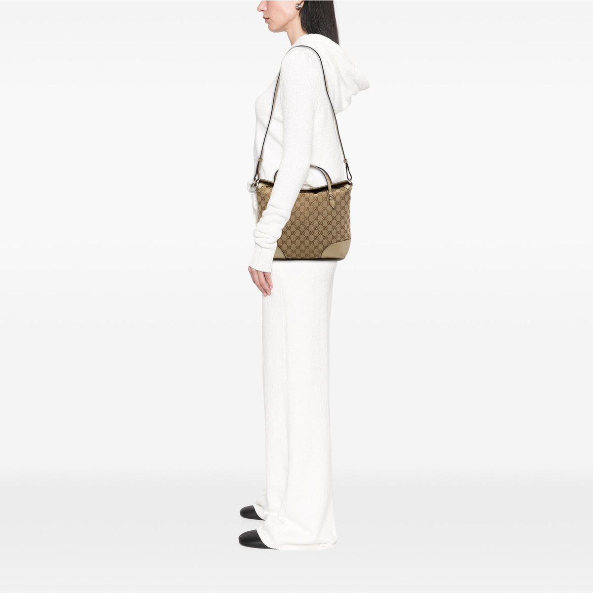 Gucci Medium GG Canvas Bree Fold Over Tote