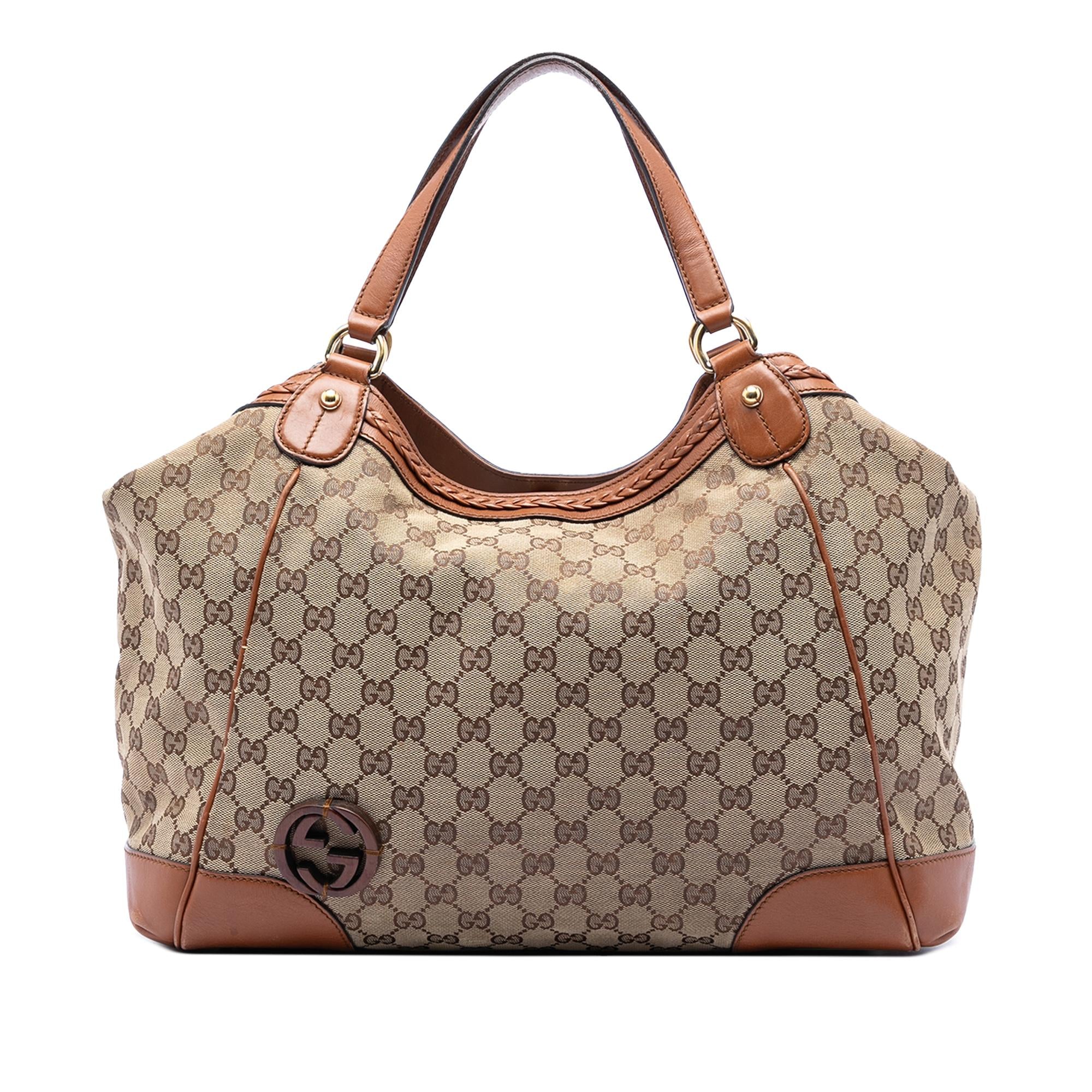Gucci Medium GG Canvas Brick Lane Tote
