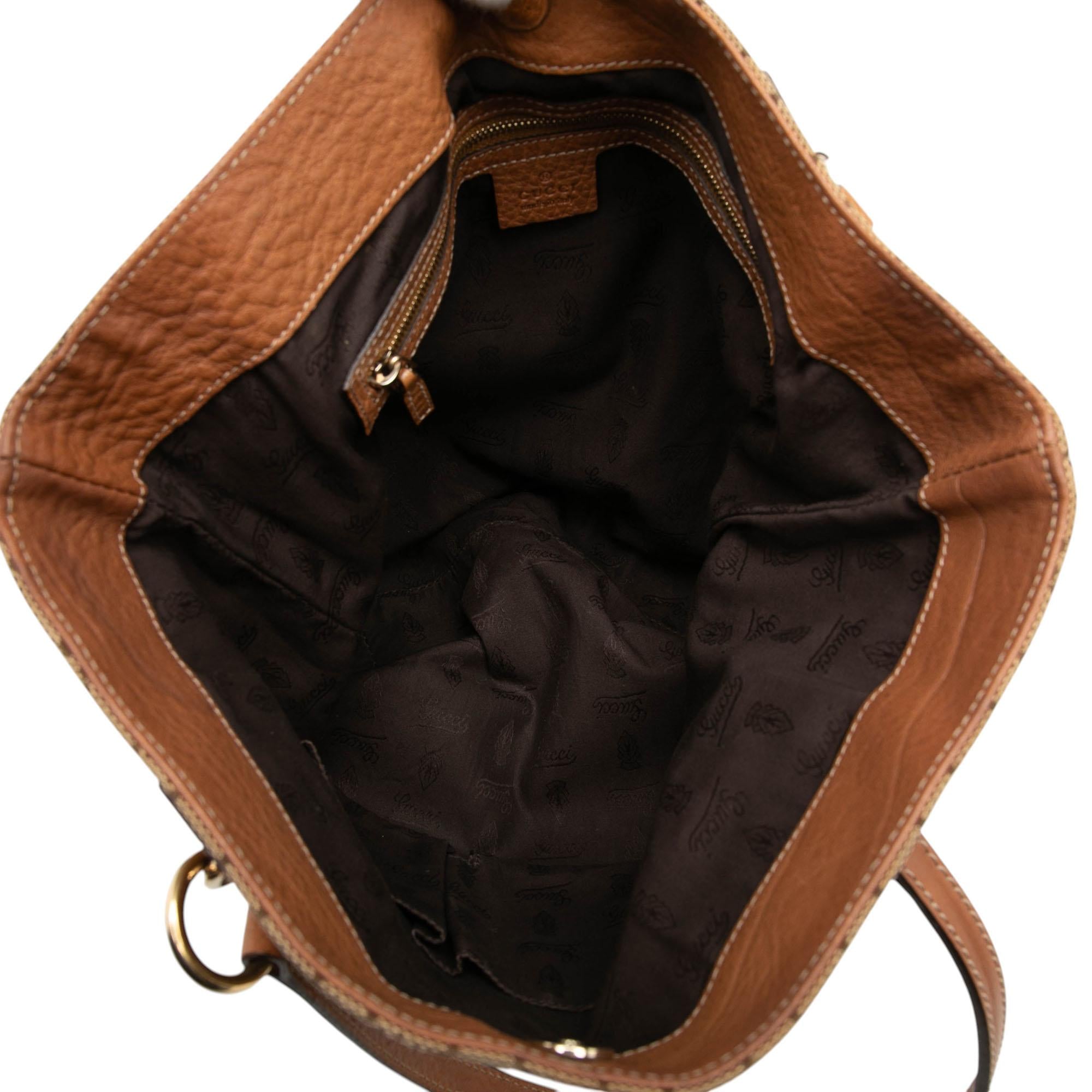 Gucci Medium GG Canvas GG Charm Tote