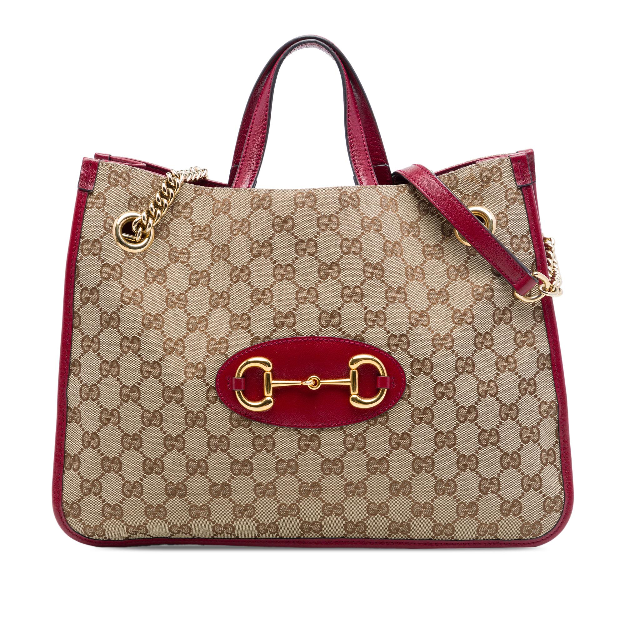 Gucci Medium GG Canvas Horsebit 1955 Chain Tote