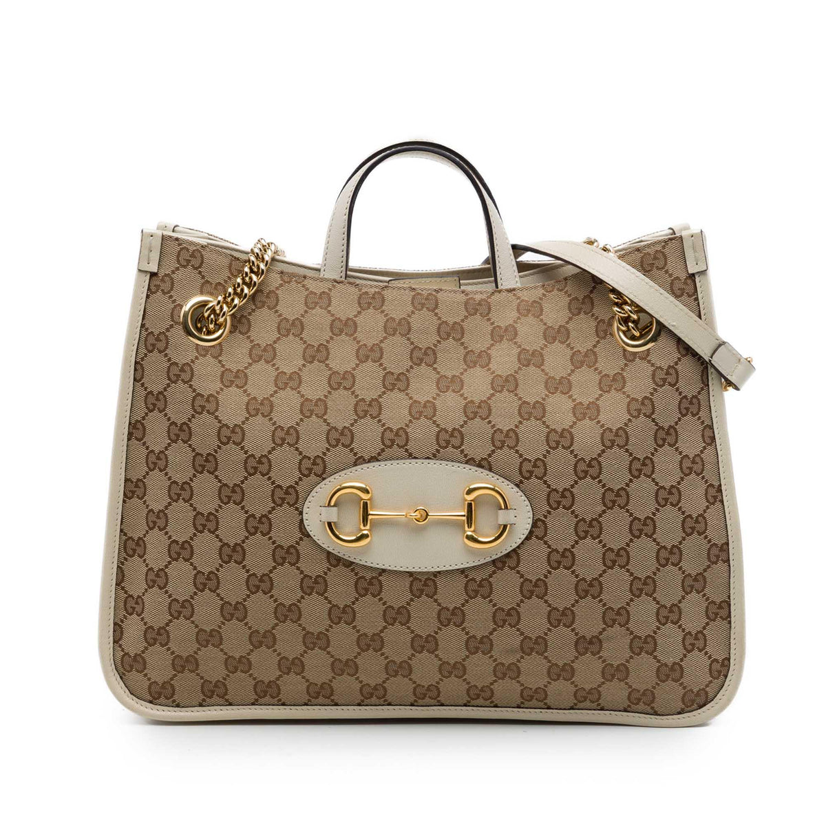 Gucci Medium GG Canvas Horsebit 1955 Chain Tote