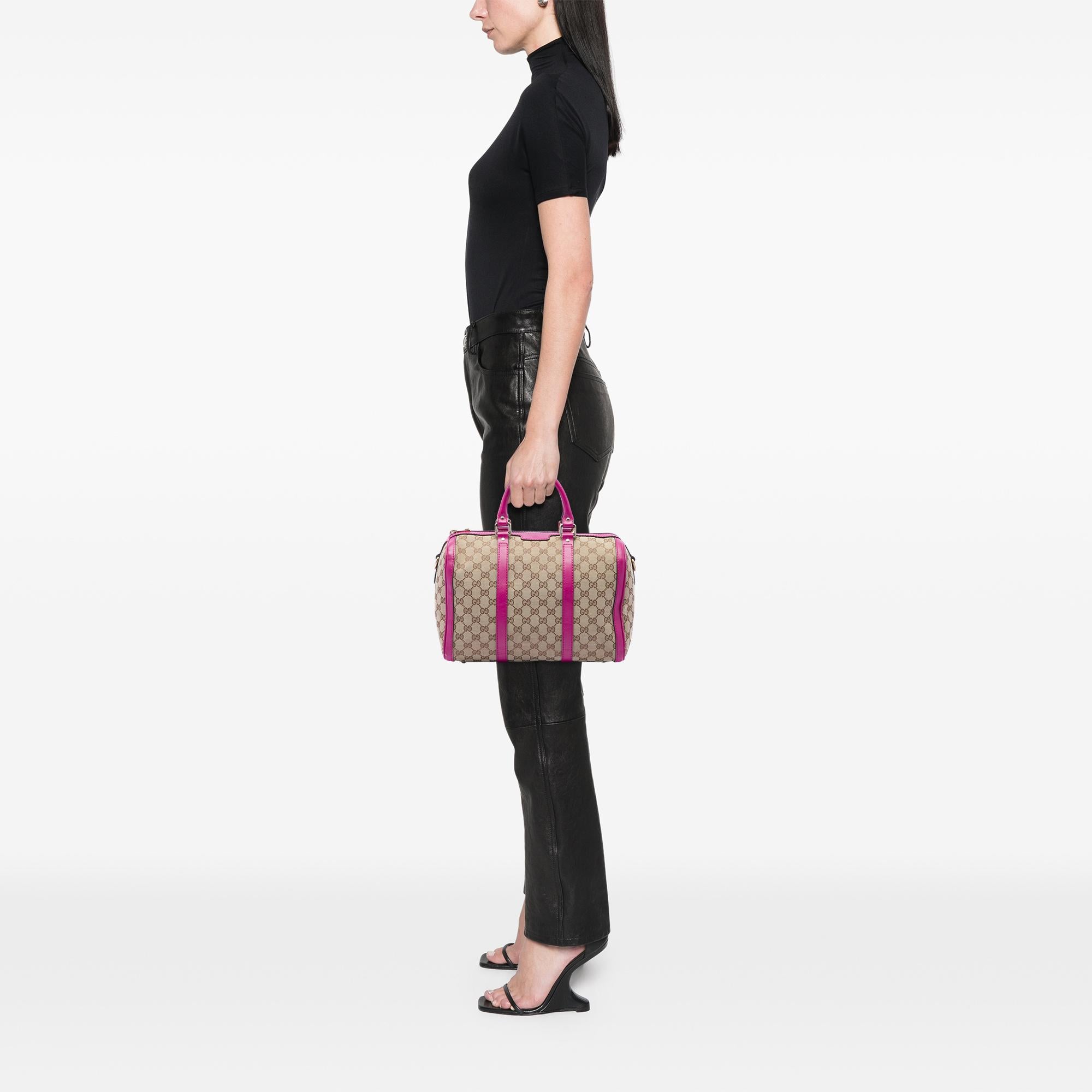 Gucci Medium GG Canvas Joy Boston Bag