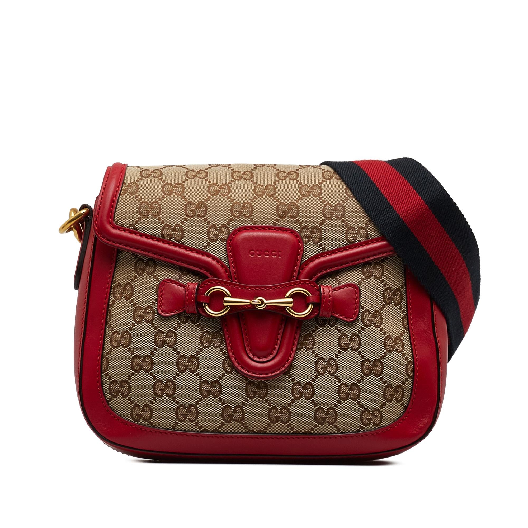 Gucci Medium GG Canvas Lady Web Crossbody Bag (SHG-hrPCbV)