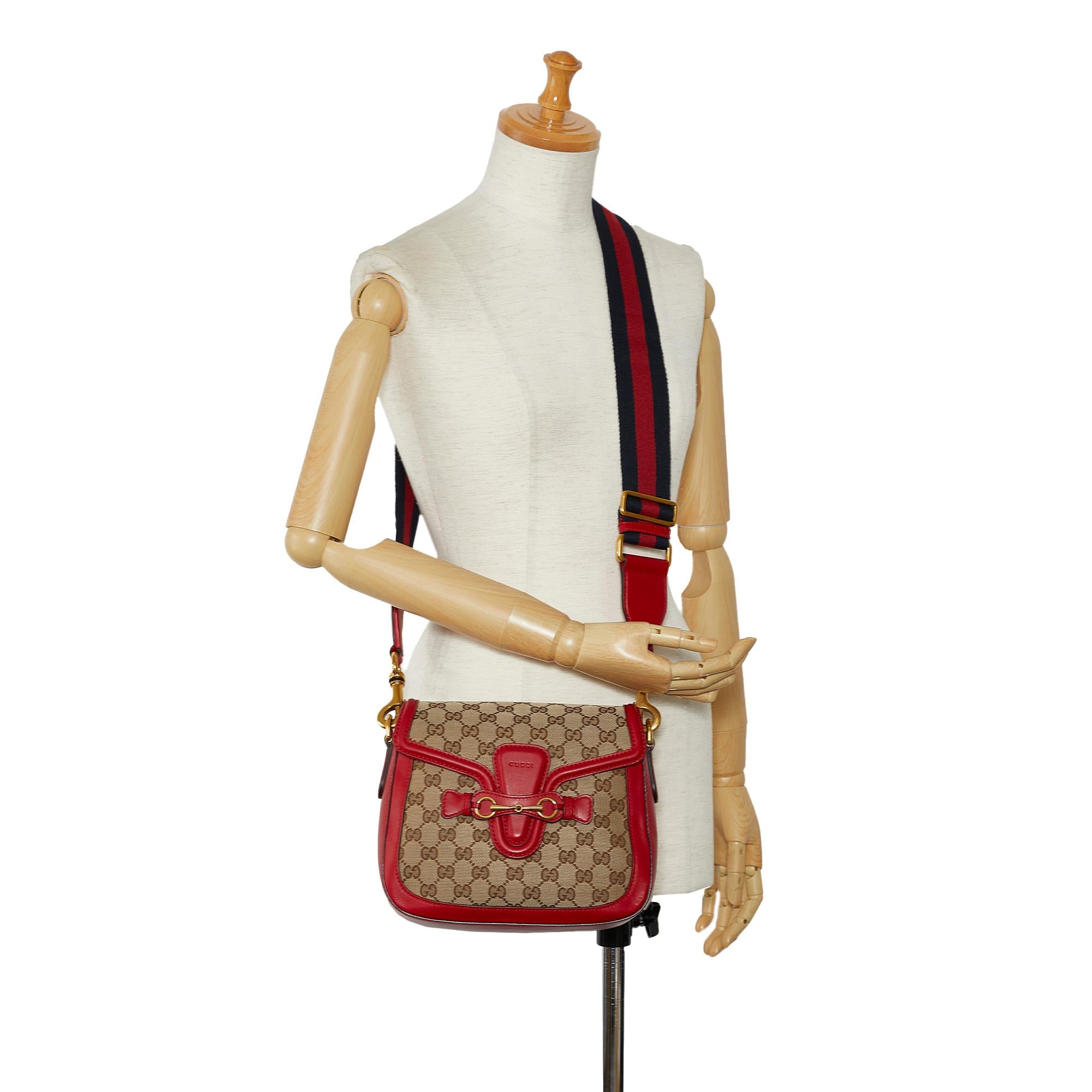 Gucci Medium GG Canvas Lady Web Crossbody Bag (SHG-hrPCbV)