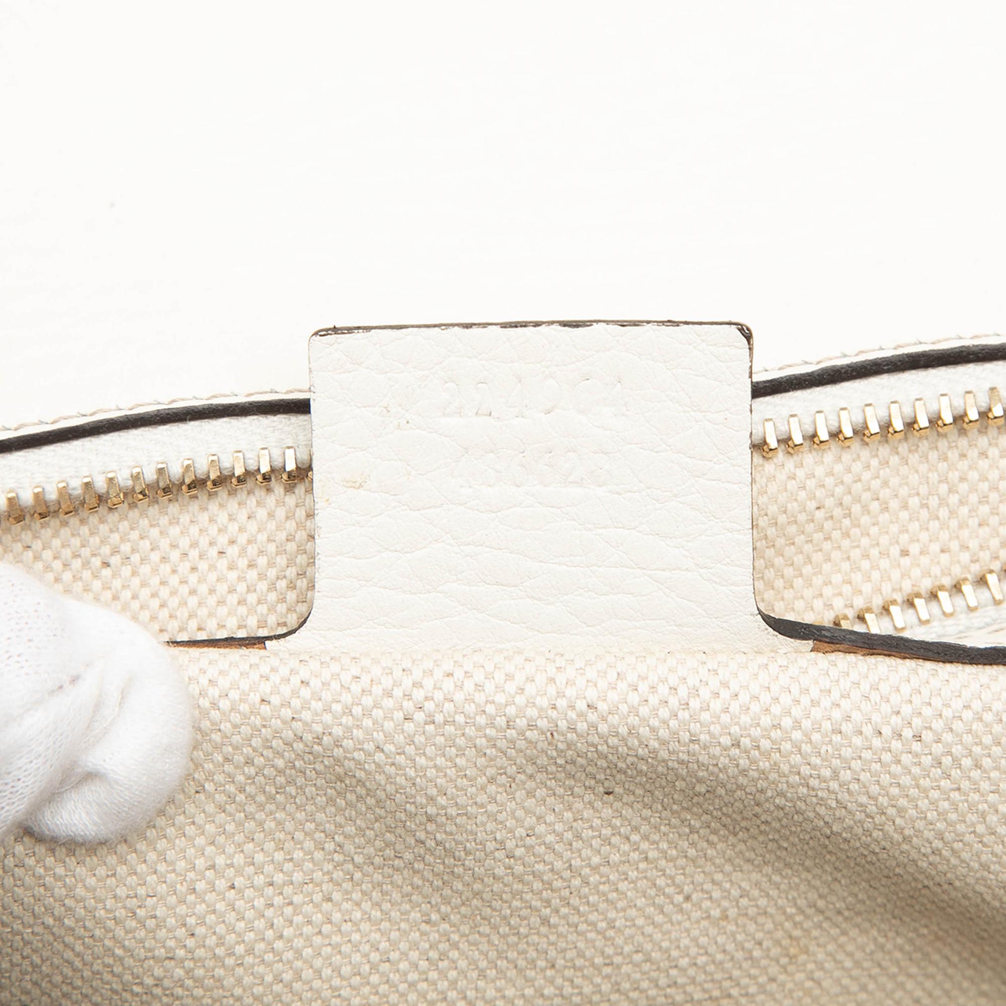 Gucci Medium GG Canvas New Bamboo Satchel
