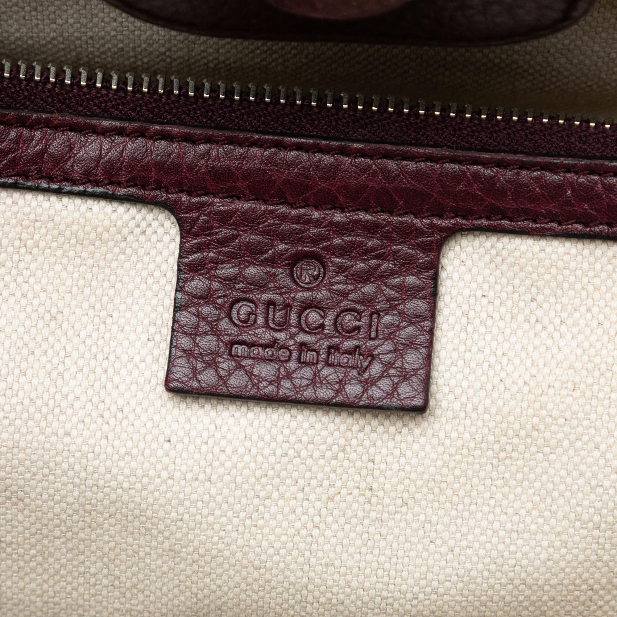 Gucci Medium GG Canvas New Bamboo Tassel Tote