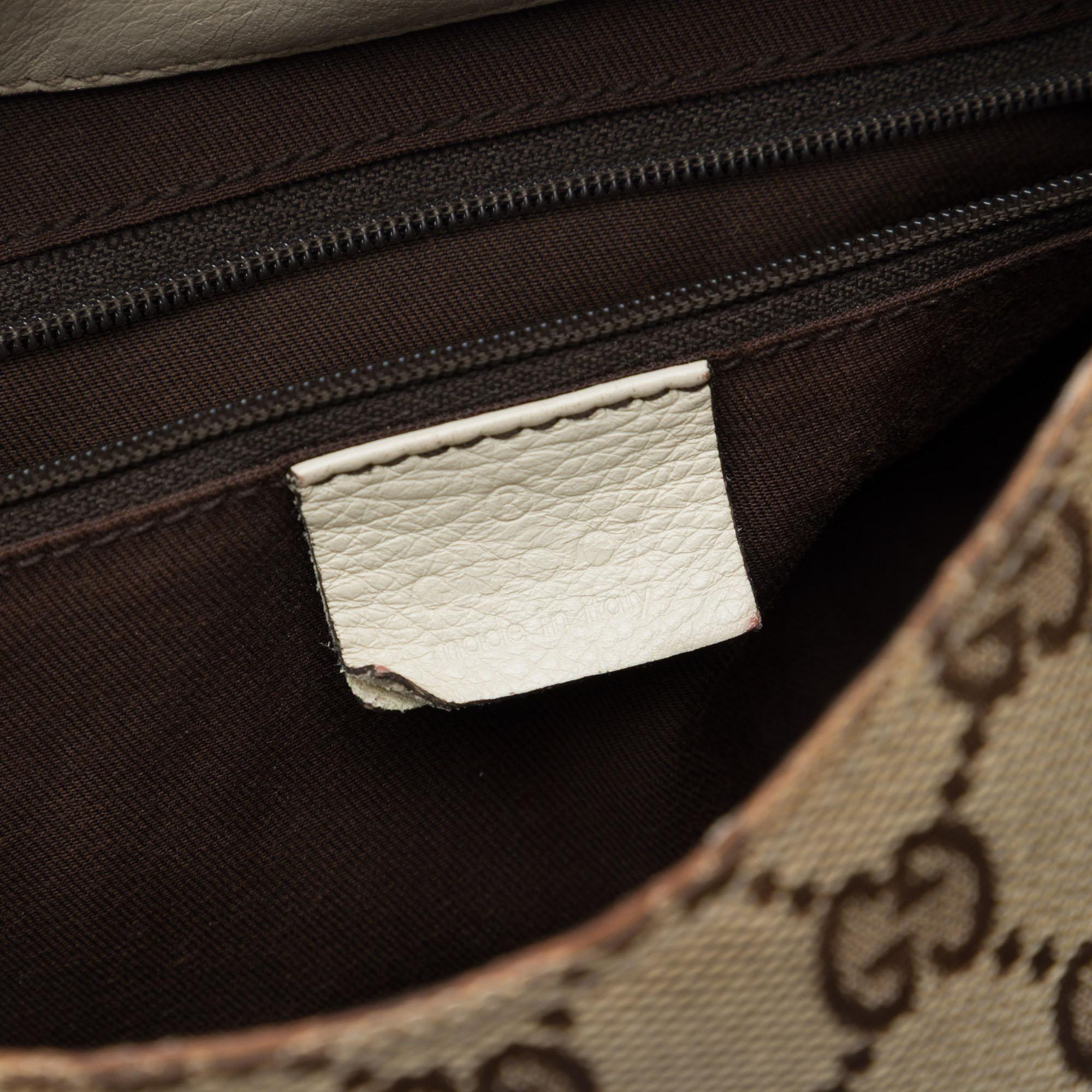 Gucci Medium GG Canvas New Ladies Web Hobo
