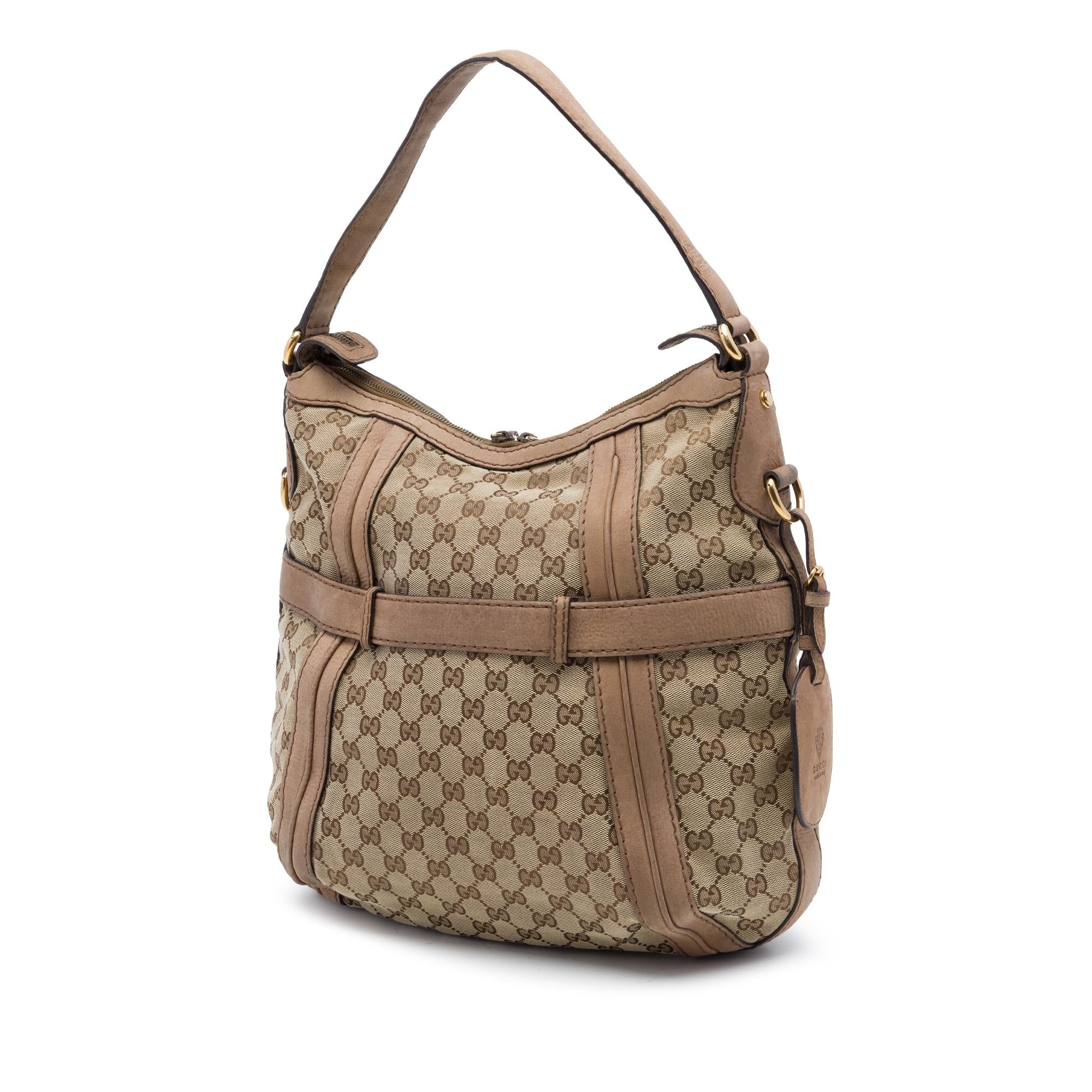 Gucci Medium GG Canvas Running Satchel
