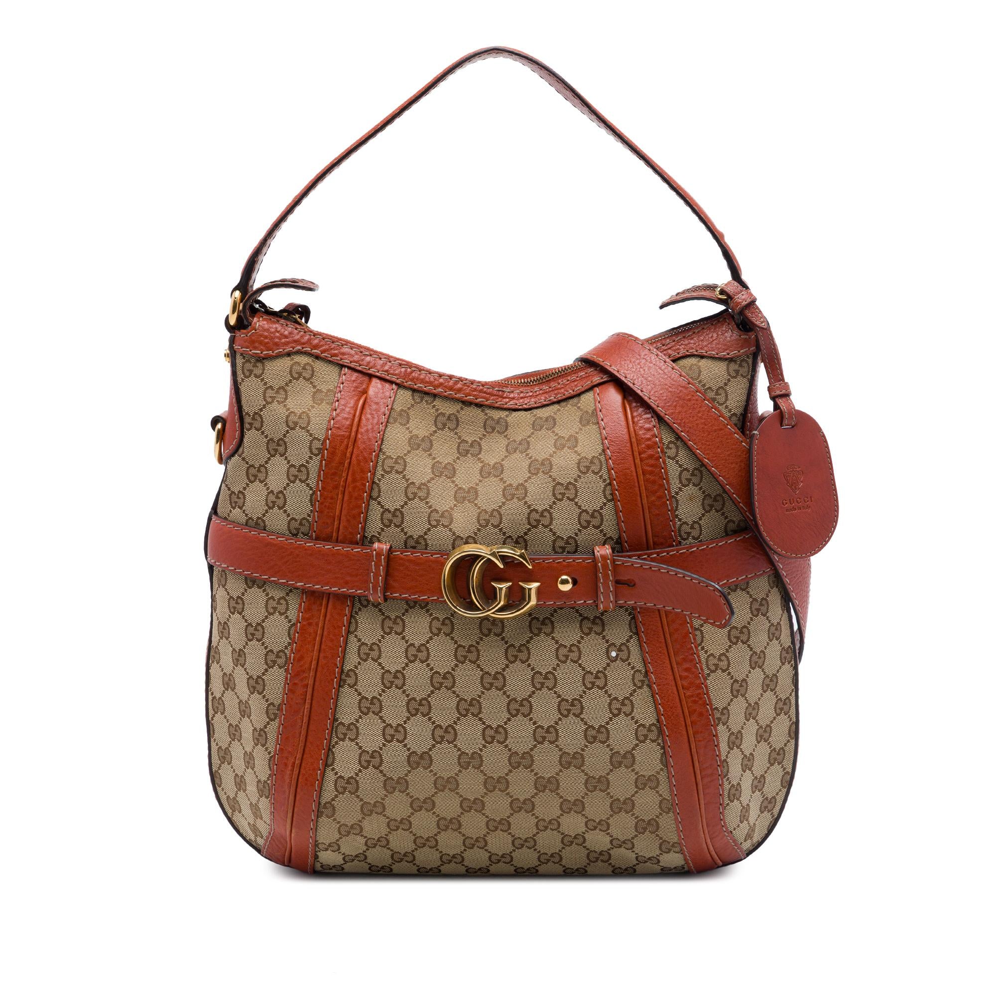 Gucci Medium GG Canvas Running Satchel