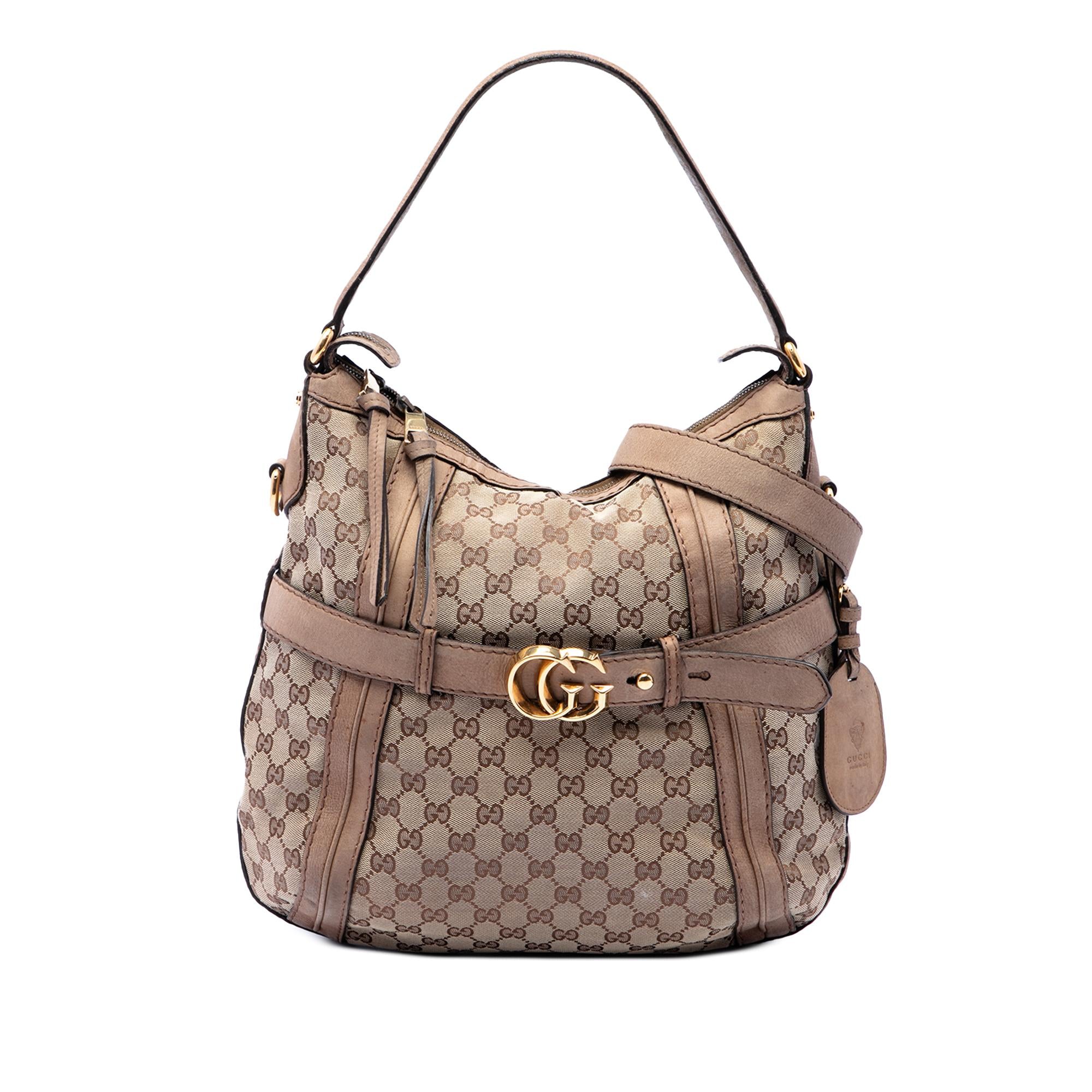Gucci Medium GG Canvas Running Satchel