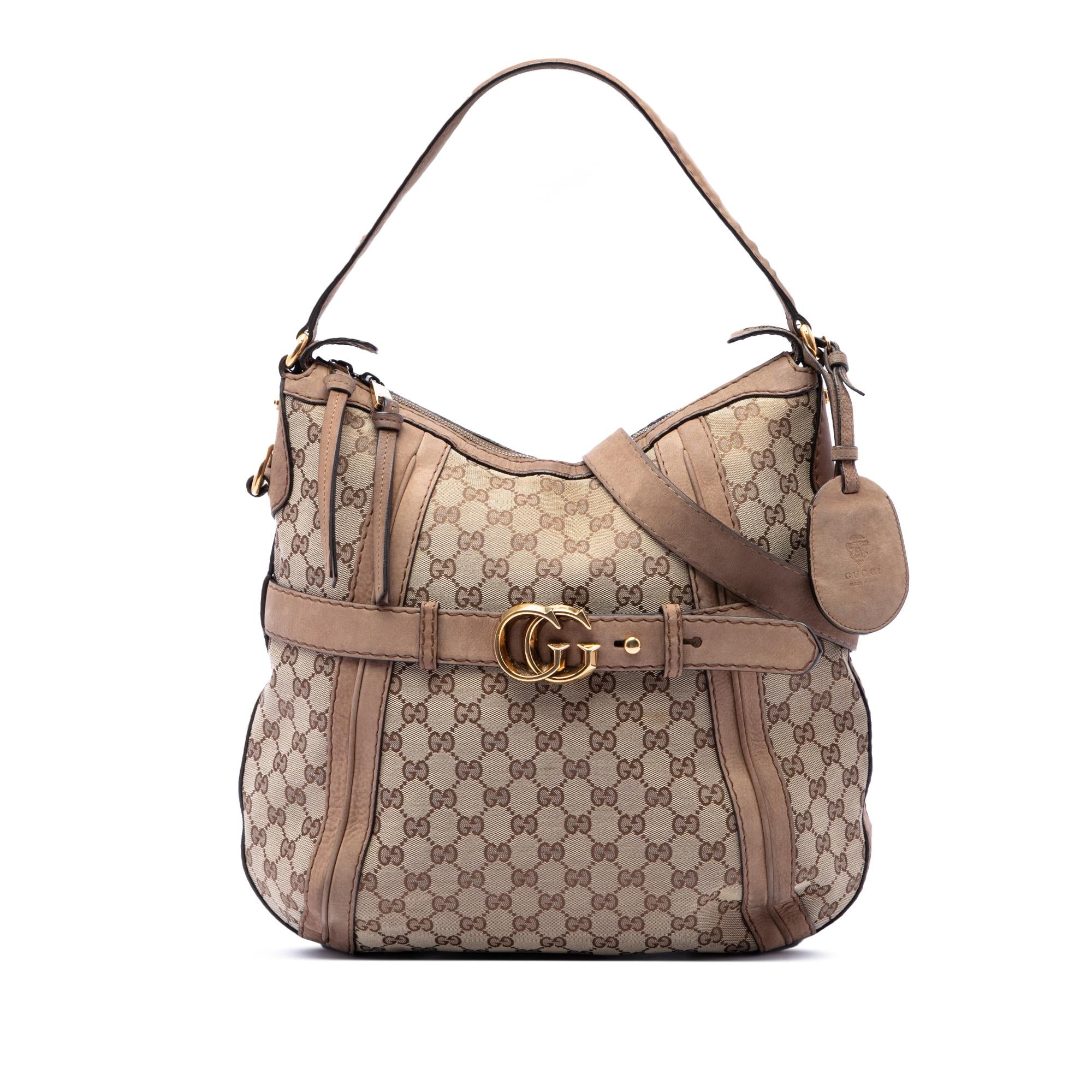 Gucci Medium GG Canvas Running Satchel