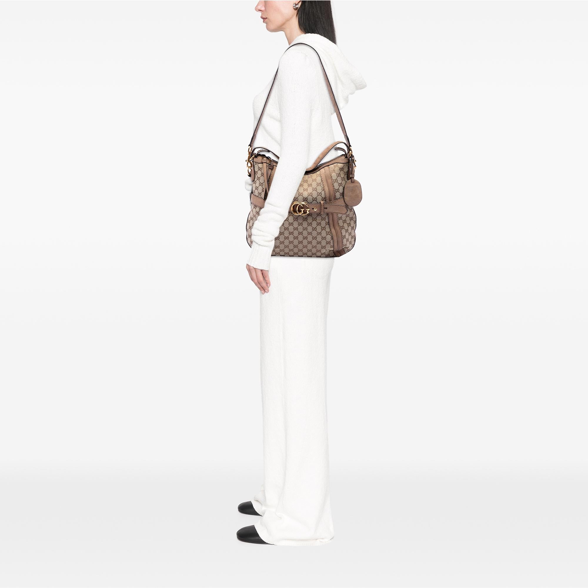 Gucci Medium GG Canvas Running Satchel