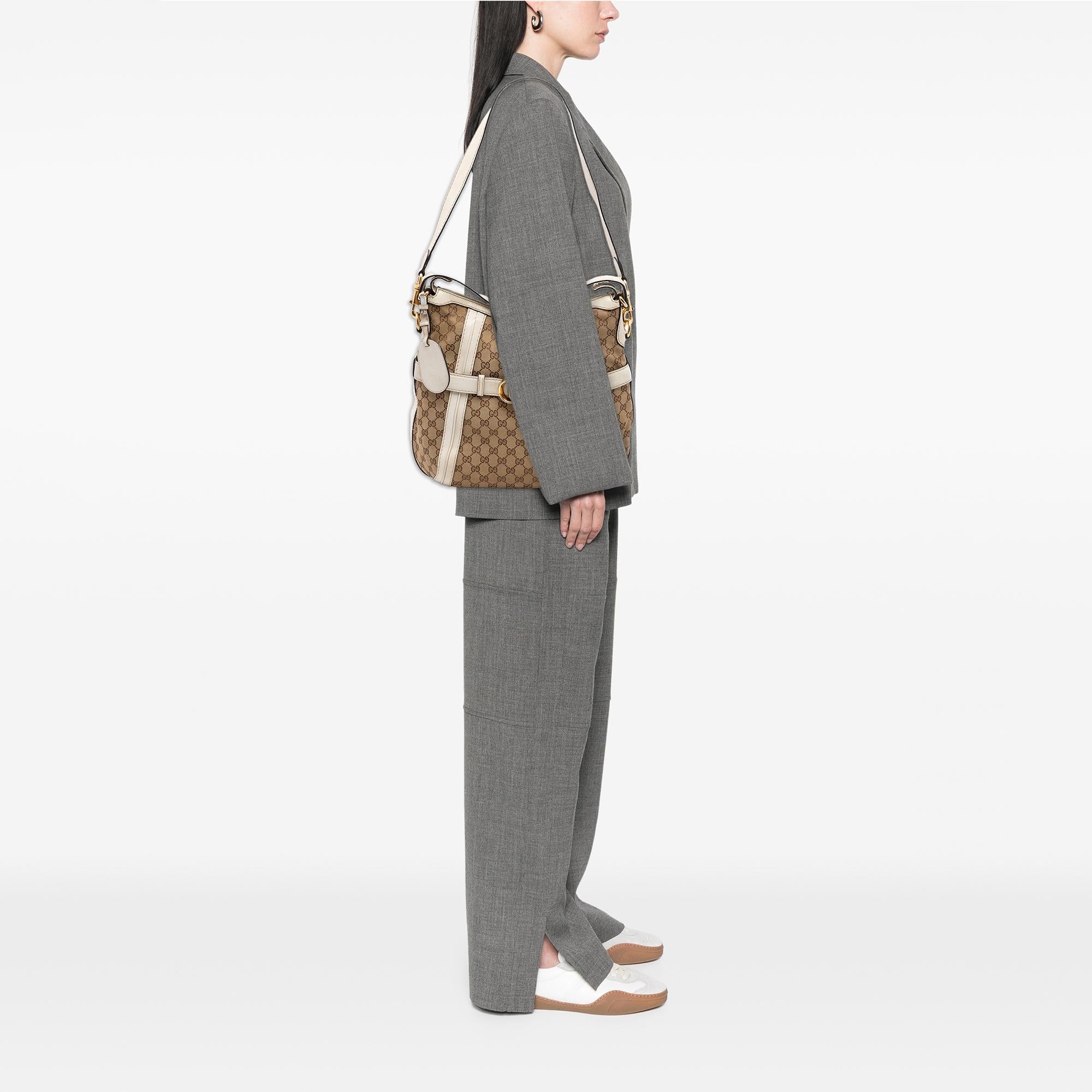 Gucci Medium GG Canvas Running Satchel