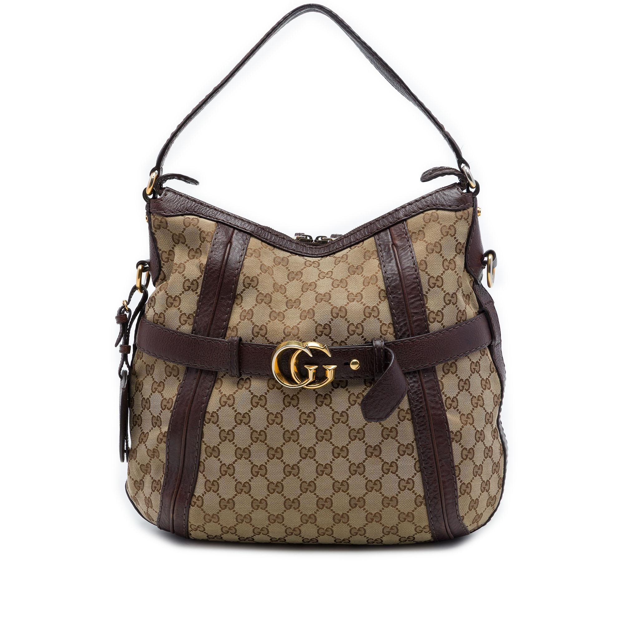 Gucci Medium GG Canvas Running Satchel