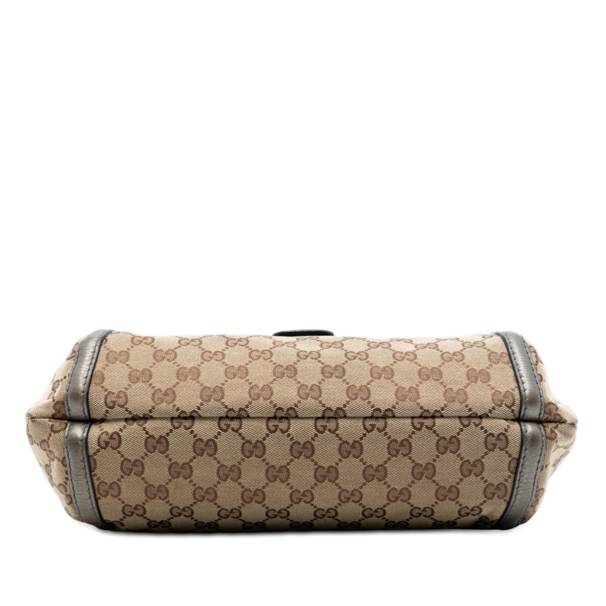 Gucci Medium GG Canvas Techno Horsebit Satchel