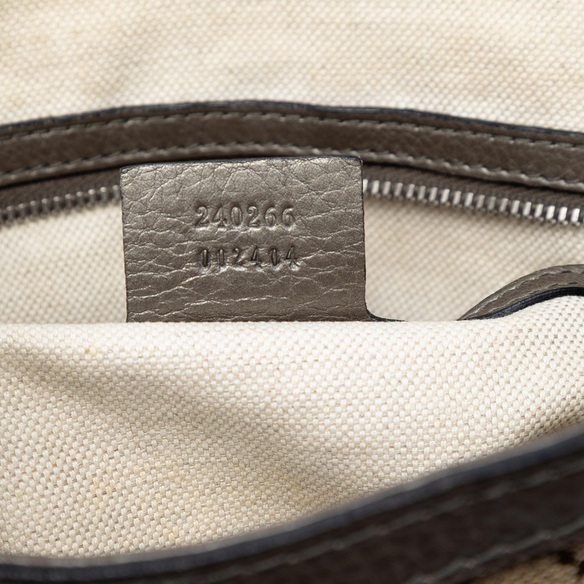 Gucci Medium GG Canvas Techno Horsebit Satchel