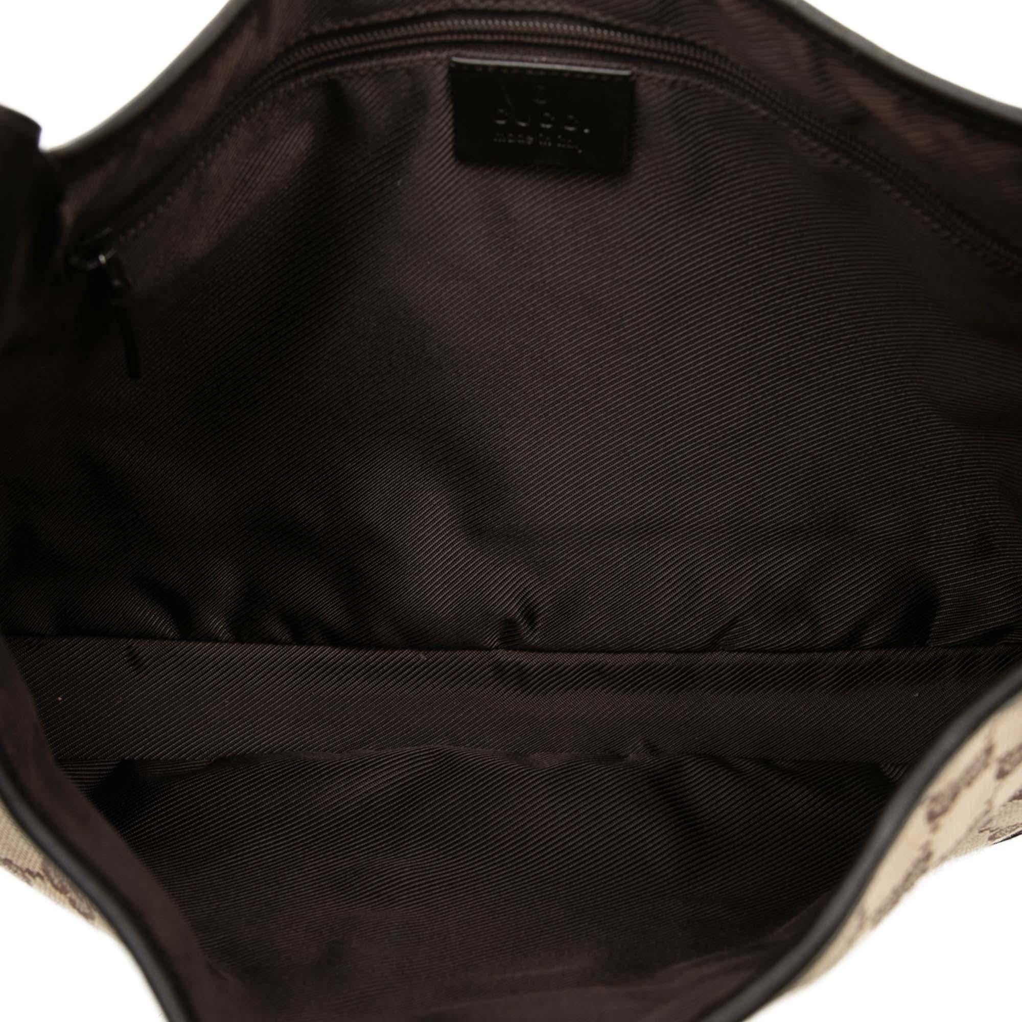 Gucci Medium GG Canvas Web Jackie Shoulder Bag