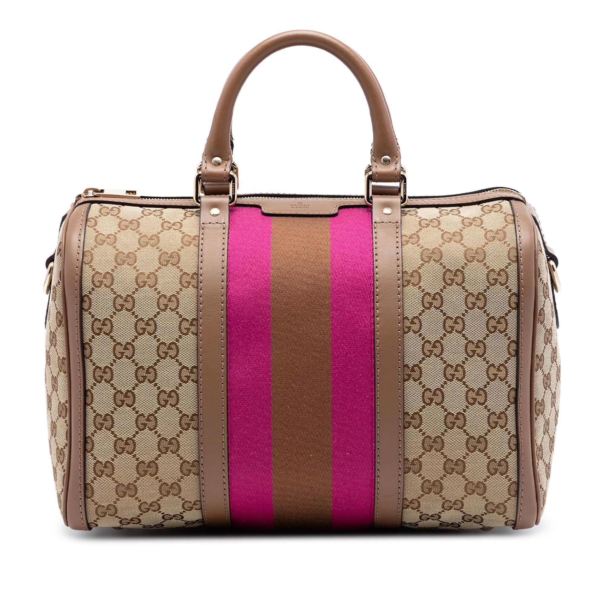 Gucci Medium GG Canvas Web Joy Boston Bag