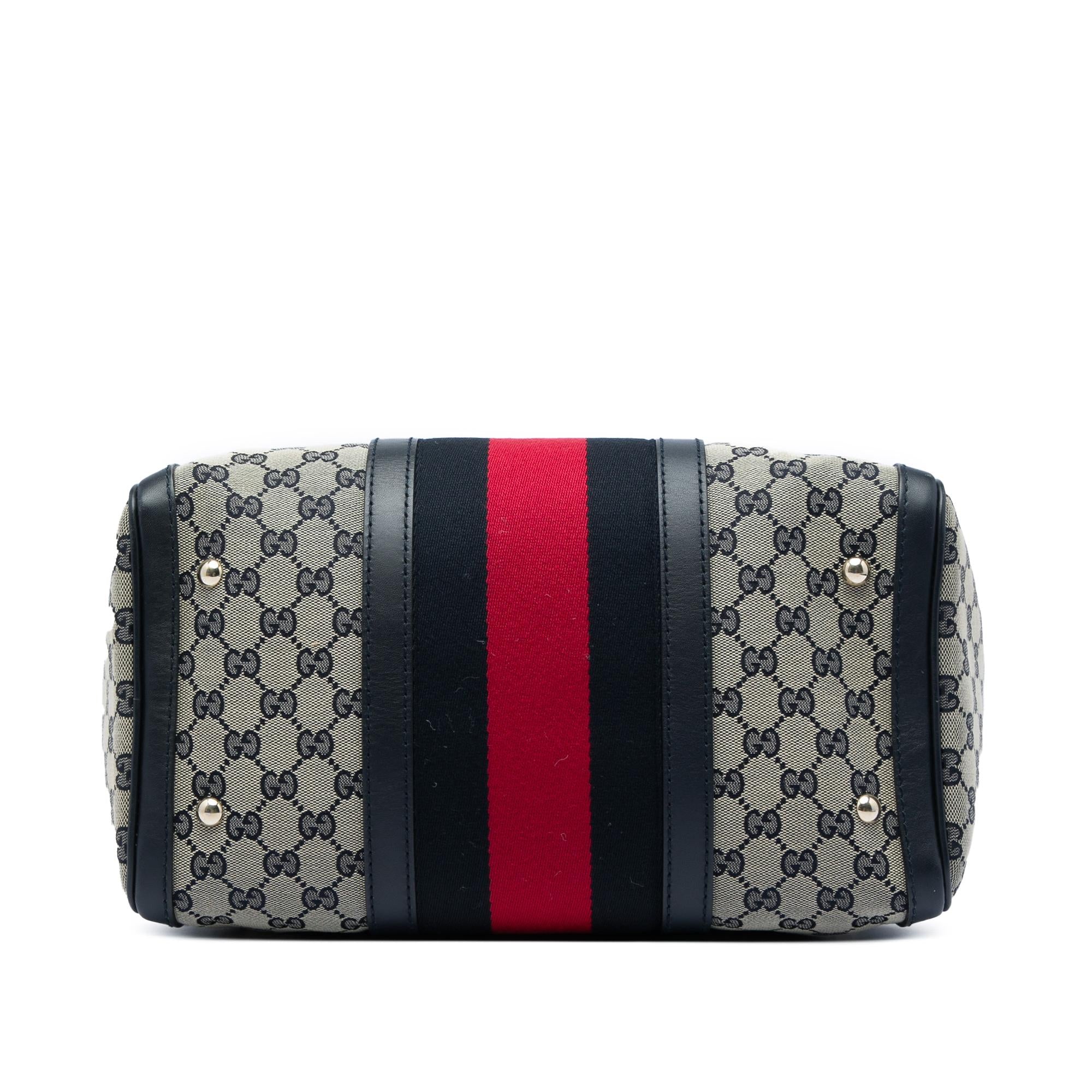 Gucci Medium GG Canvas Web Joy Boston Bag