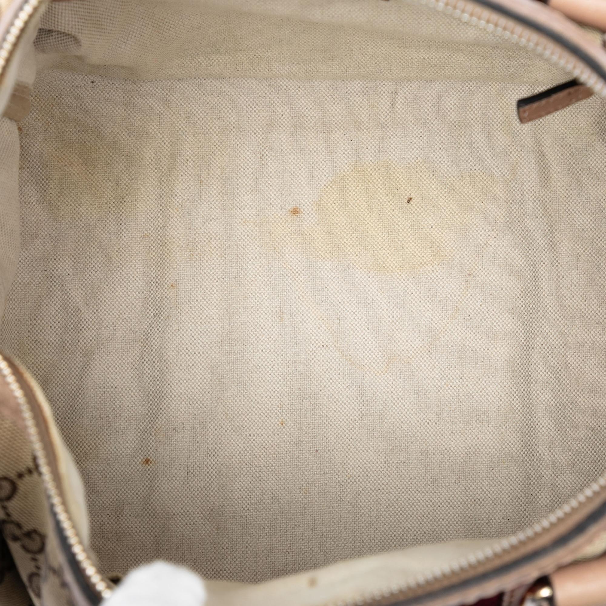 Gucci Medium GG Canvas Web Joy Boston Bag
