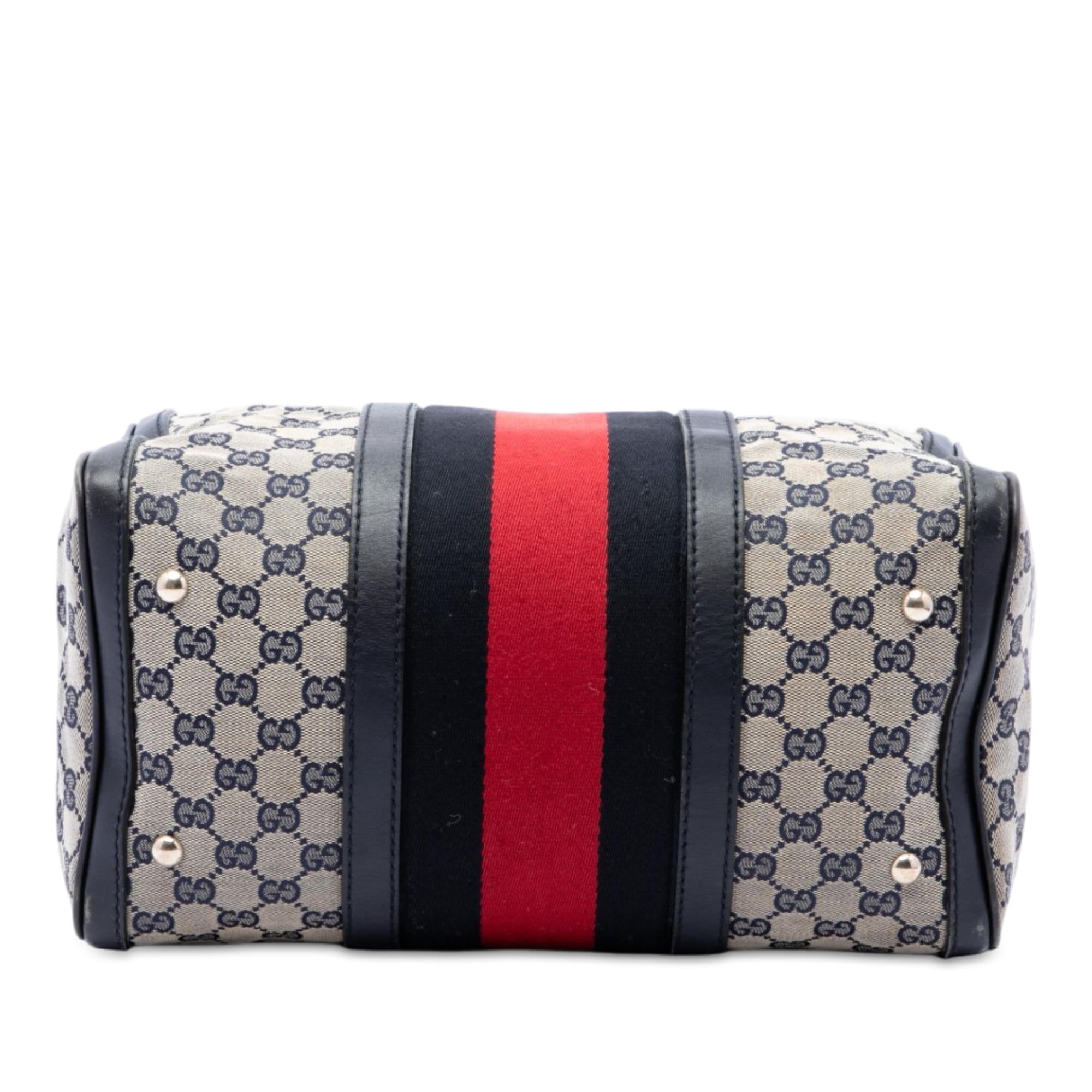 Gucci Medium GG Canvas Web Joy Boston Bag