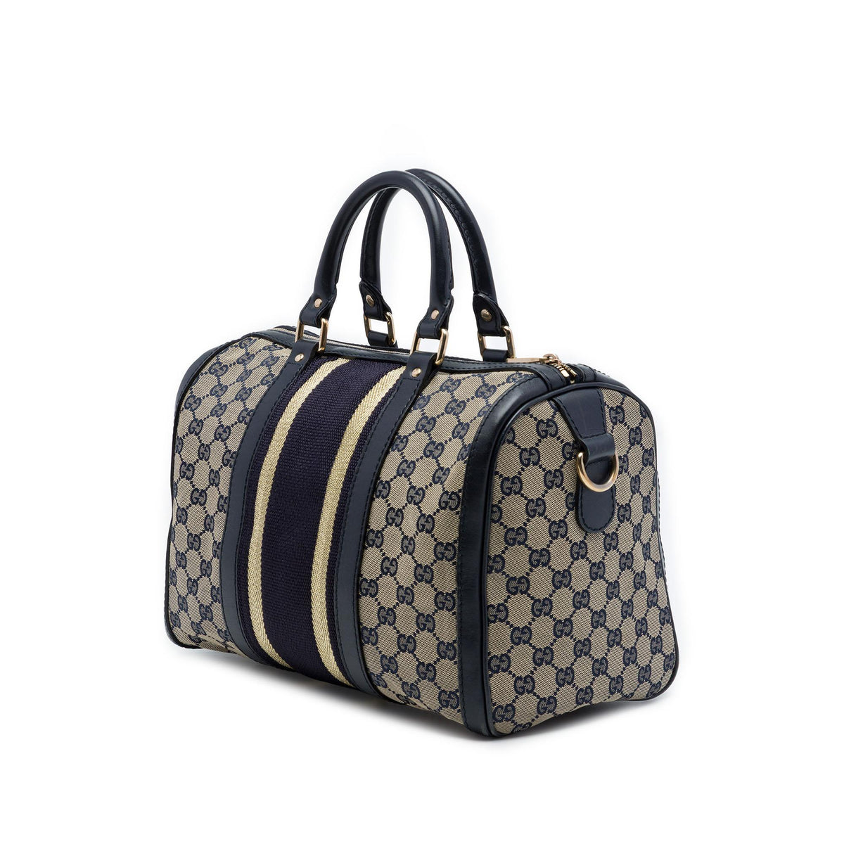 Gucci Medium GG Canvas Web Joy Boston Bag