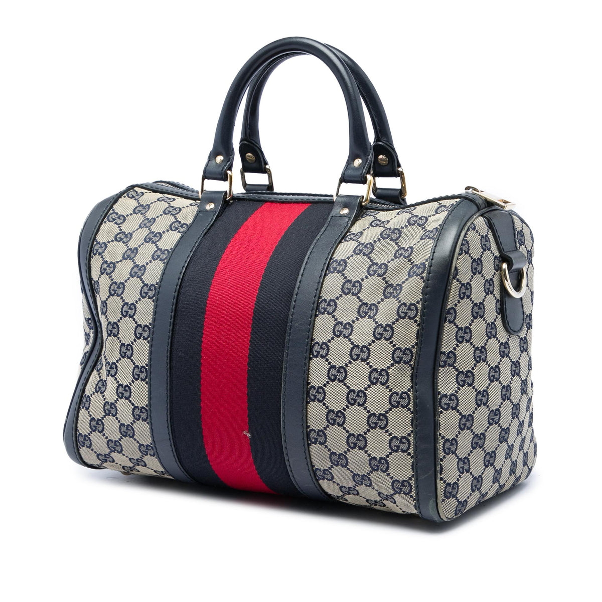 Gucci Medium GG Canvas Web Joy Boston Bag