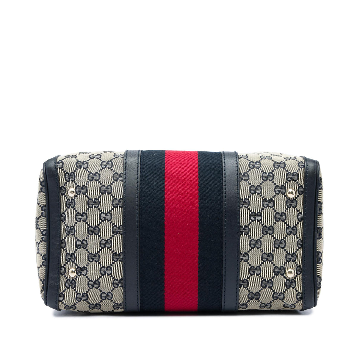 Gucci Medium GG Canvas Web Joy Boston Bag